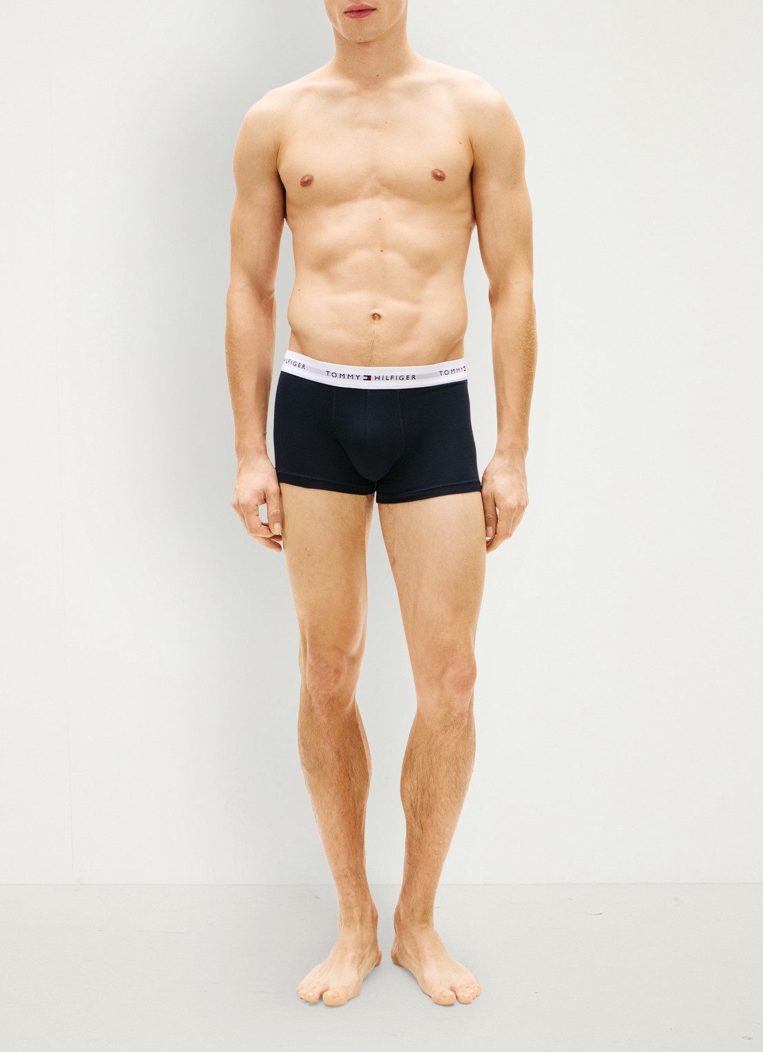 Tommy Hilfiger Boxershorts met logoband in 5-pack - voorkant 2 donkerblauw