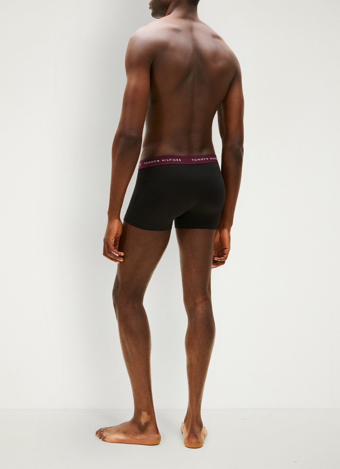 Tommy Hilfiger Boxershorts met logoband in 5-pack - achterkant rood