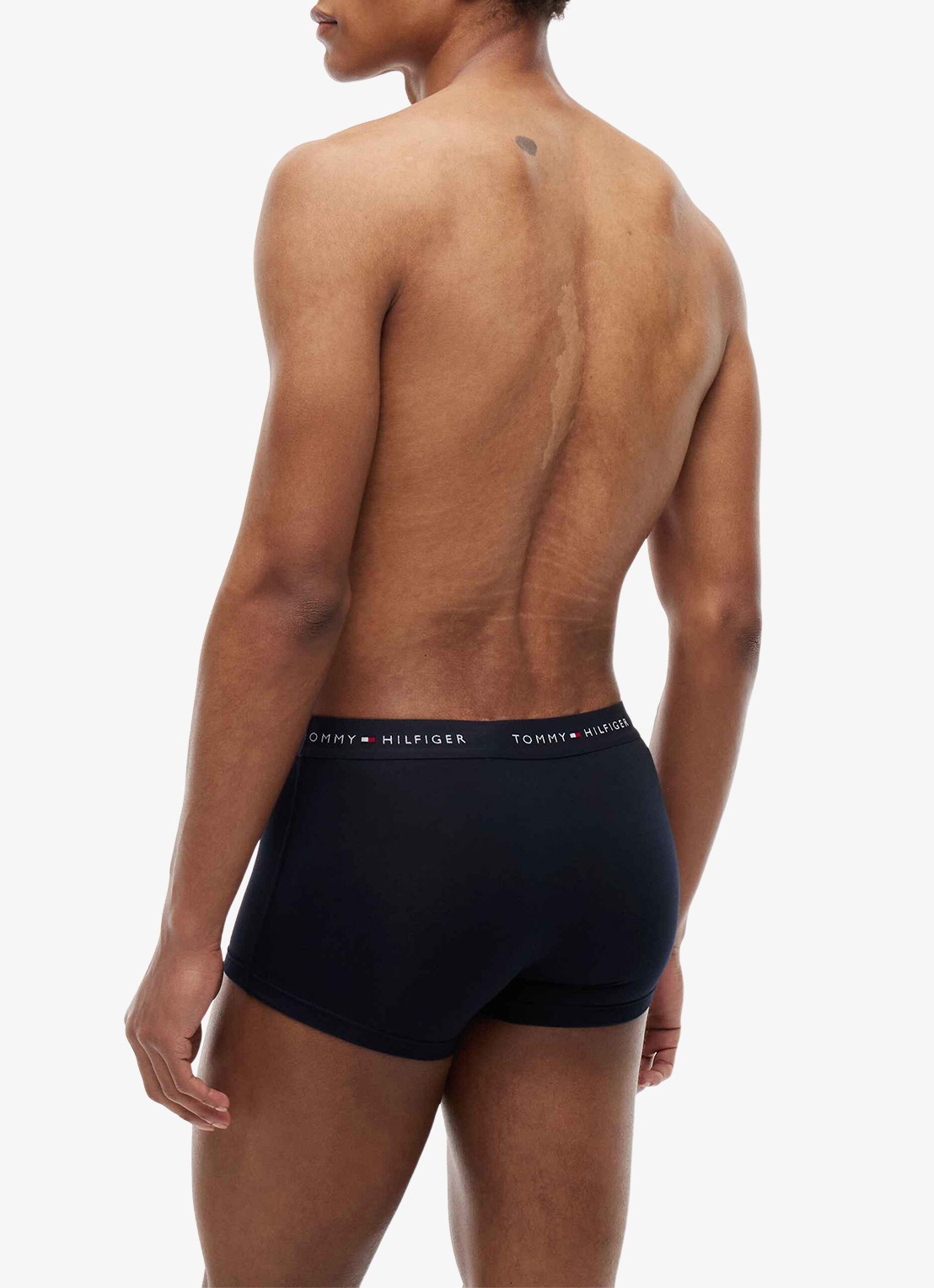 Tommy Hilfiger Boxershorts met logoband in 5-pack - achterkant wit