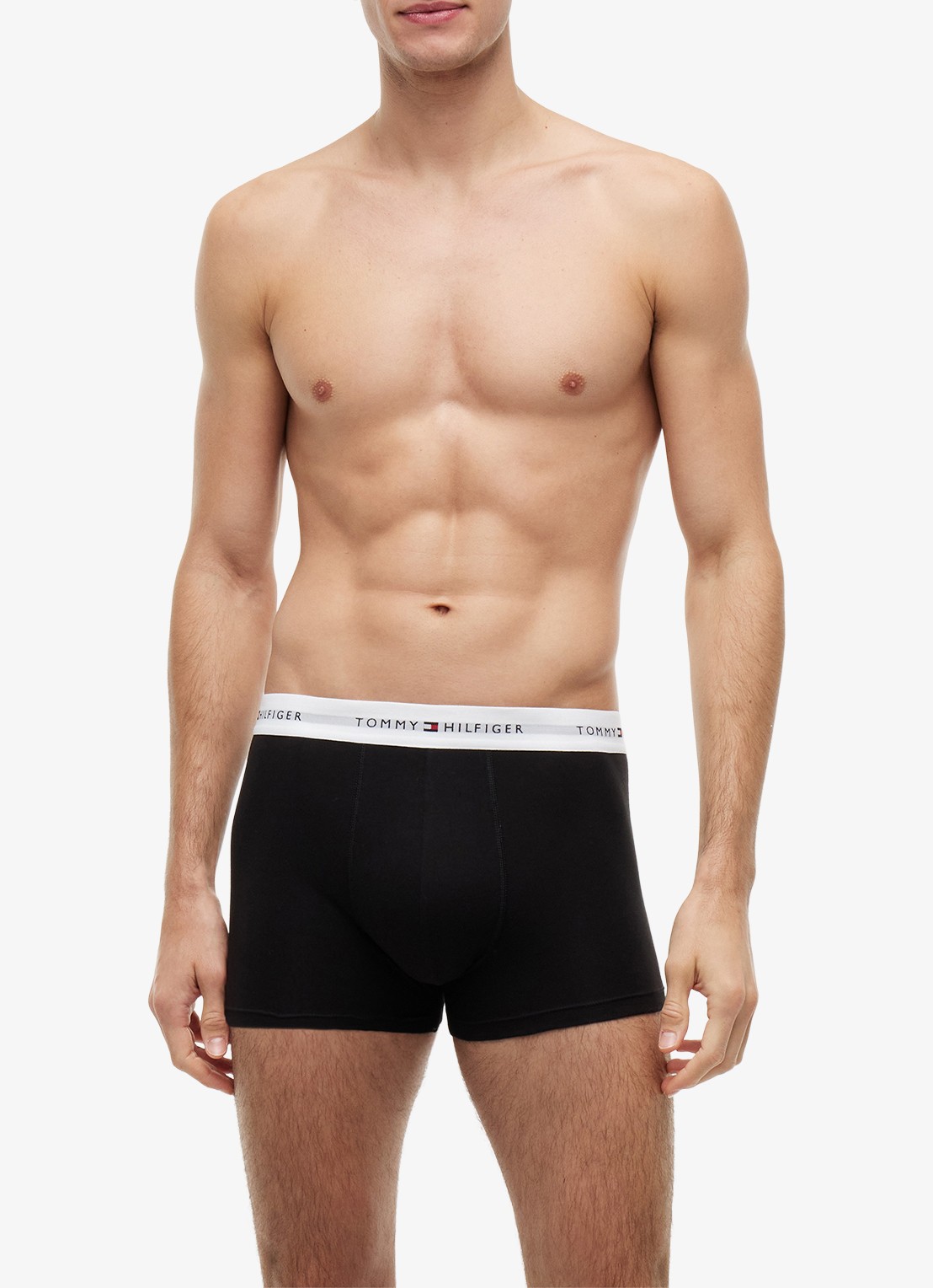 Tommy Hilfiger Boxershorts met logoband in 5-pack - detail zwart