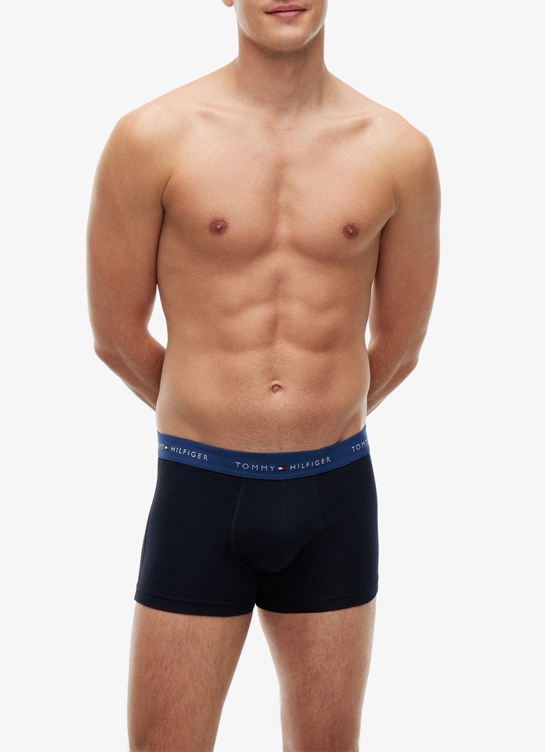 Tommy Hilfiger Boxershorts met logoband in 5-pack - detail zwart