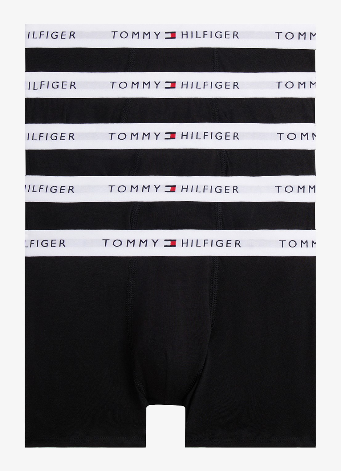 Tommy Hilfiger Boxershorts met logoband in 5-pack - voorkant undefined