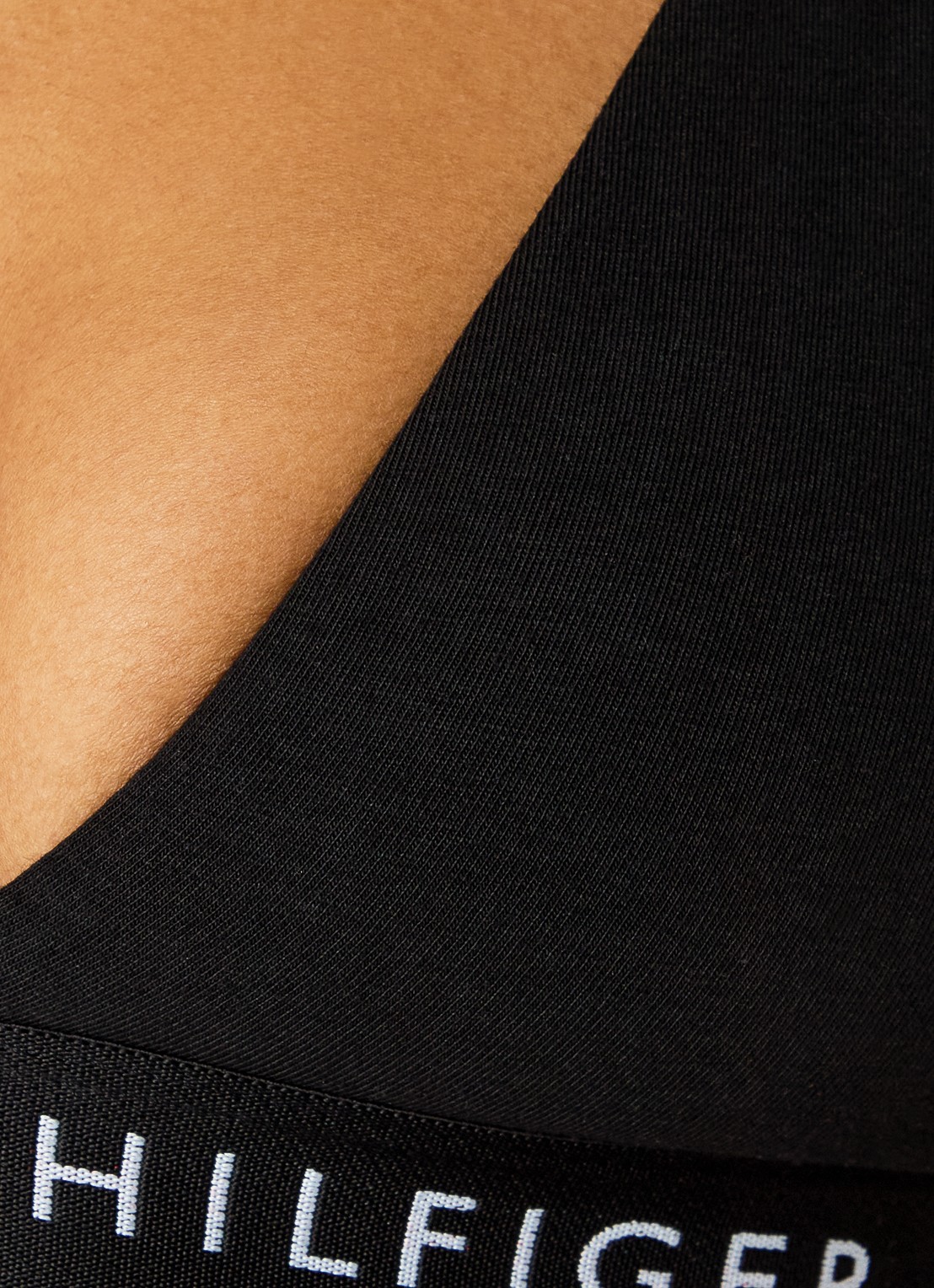 Tommy Hilfiger Bralette met logoband - detail 5 zwart