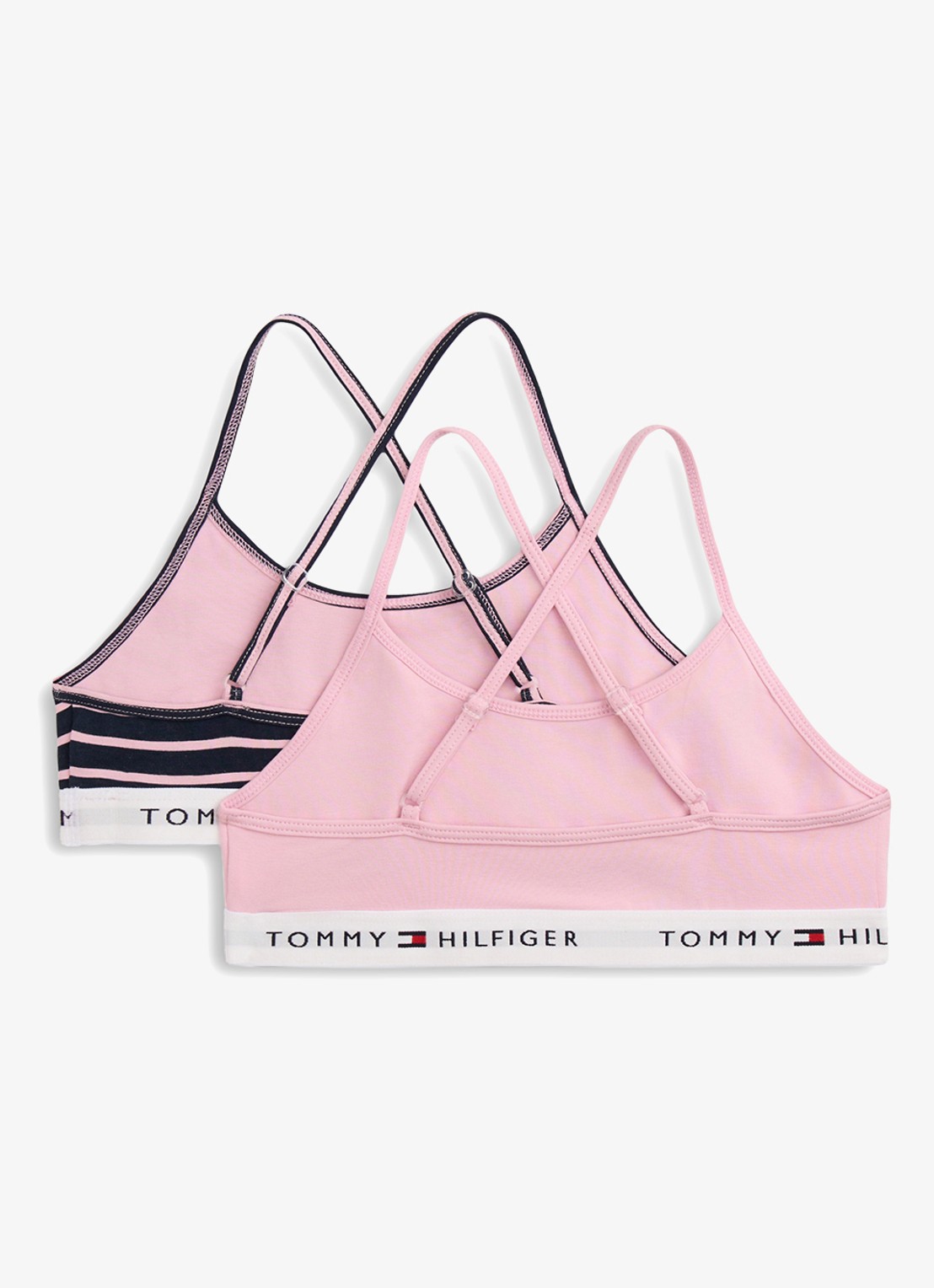 Tommy Hilfiger Bralette set met logoband 2-pack - achterkant 2 roze