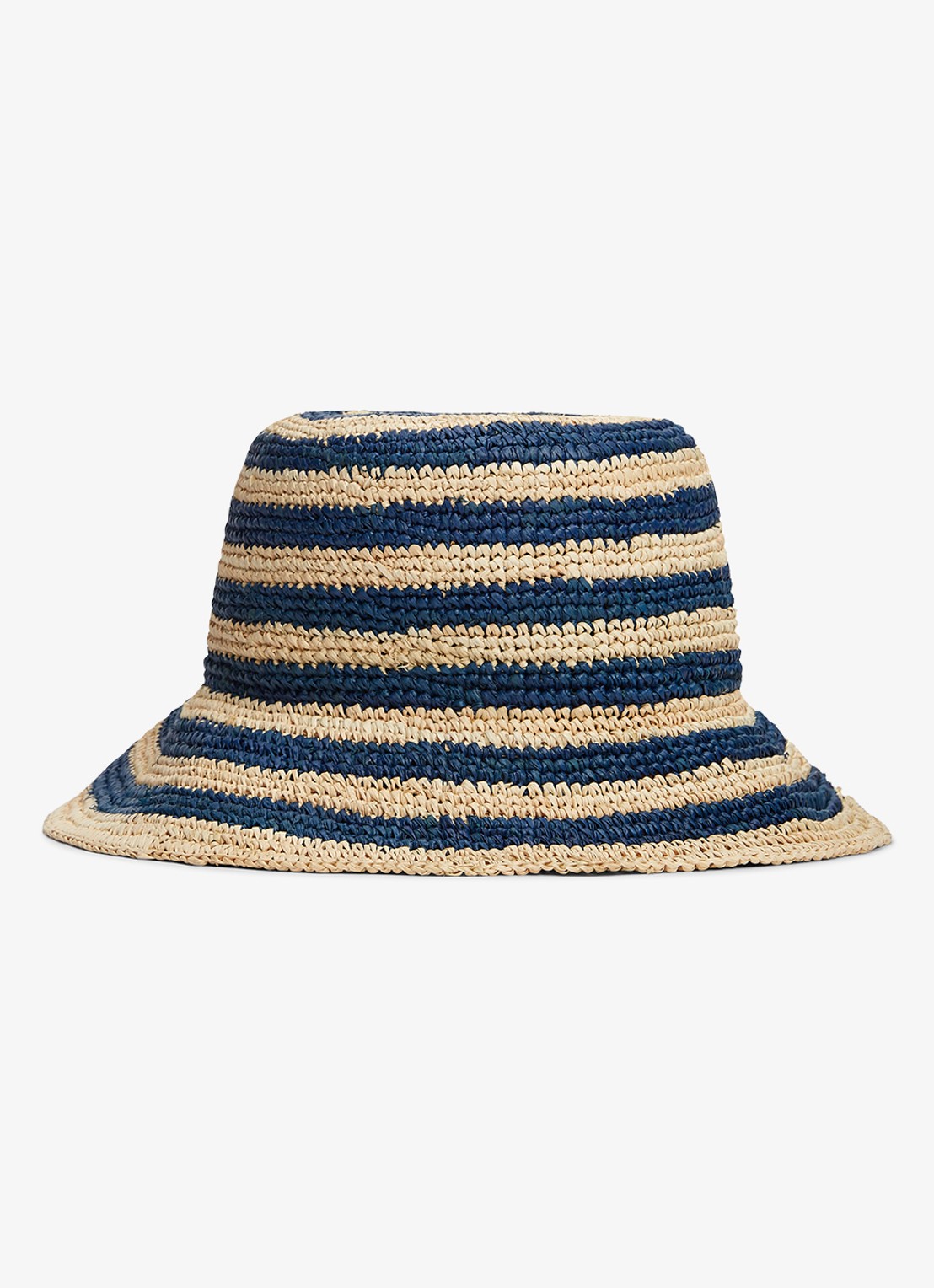 Tommy Hilfiger Buckethoed van crochet met logo - voorkant 2 multicolor