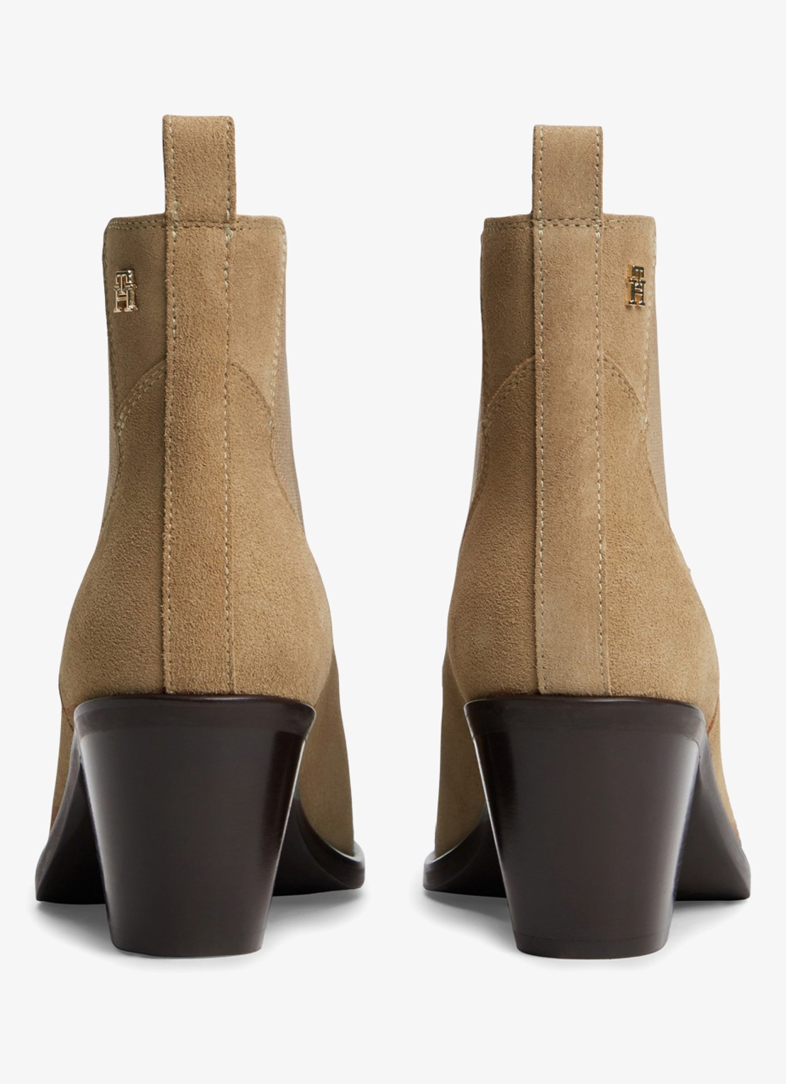 Tommy Hilfiger Chelsea boot van suède - detail 5 camel