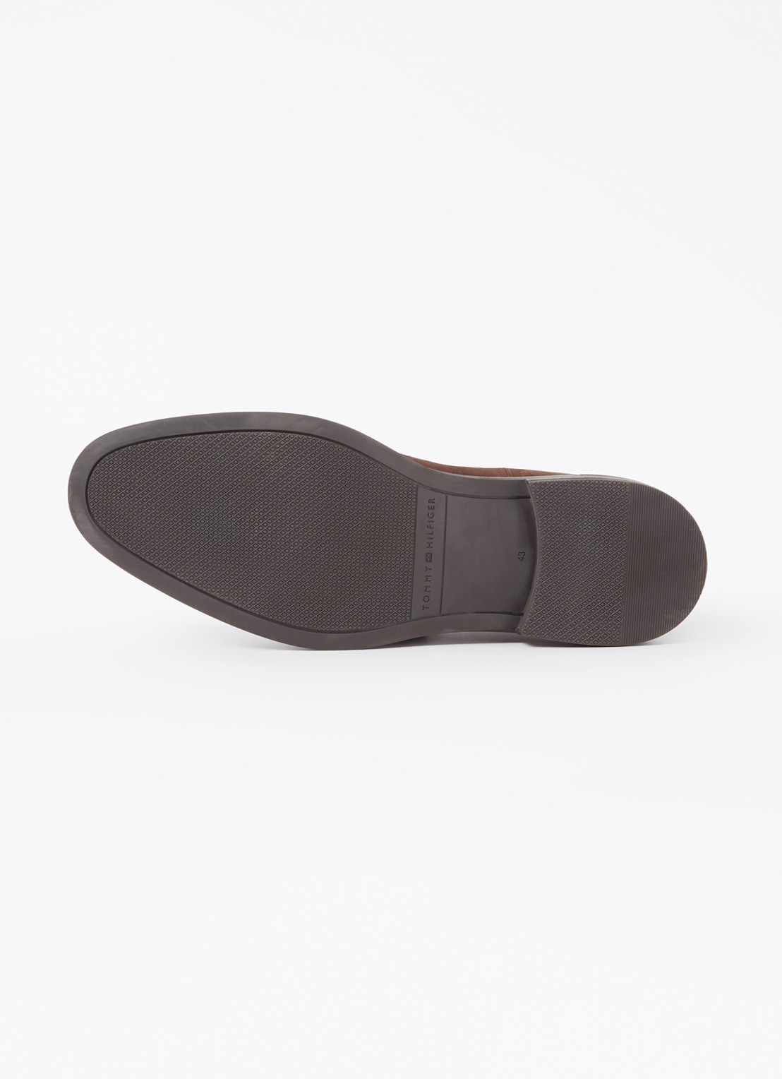 Tommy Hilfiger Chelsea boot van suède - detail 3 donkerbruin
