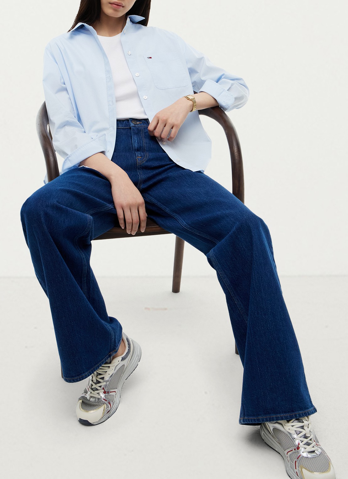 Tommy Hilfiger Claire high waist wide fit jeans met steekzakken - detail 2 jeans