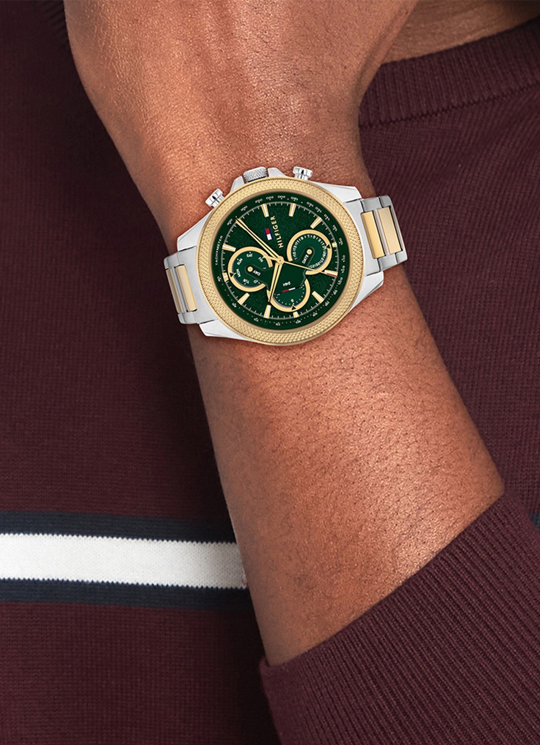 Tommy Hilfiger Clark horloge TH1792079  - voorkant 4 zilver