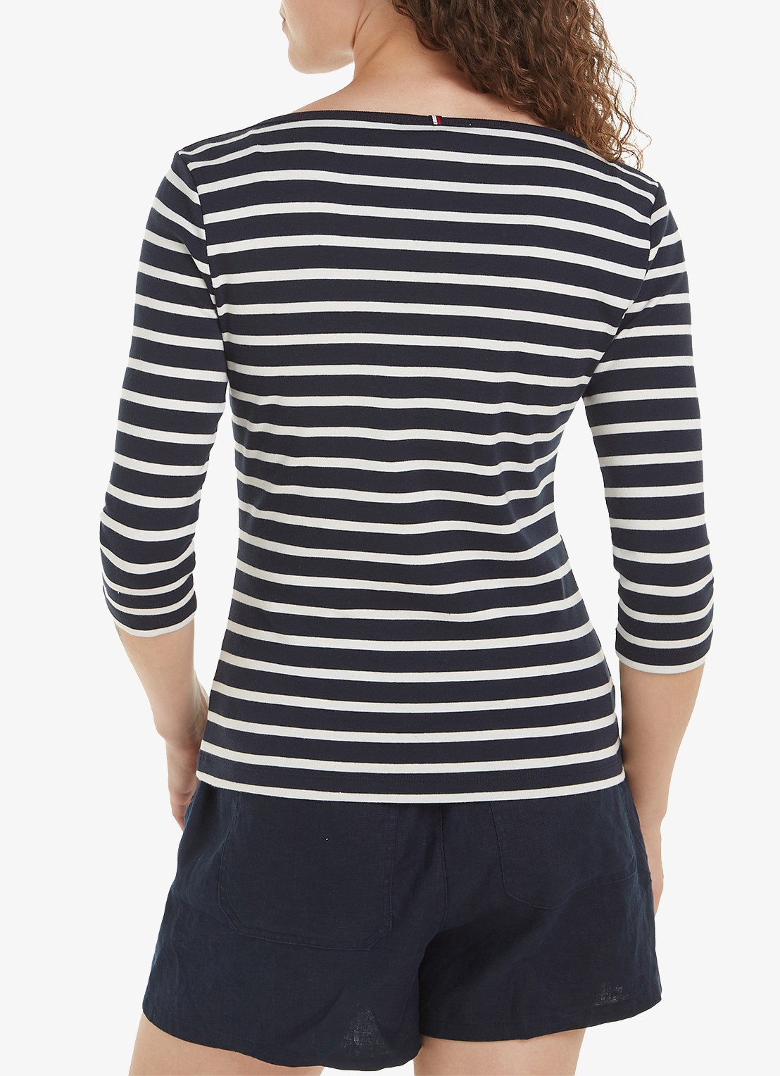 Tommy Hilfiger Cody longsleeve met logoborduring - achterkant 4 ----