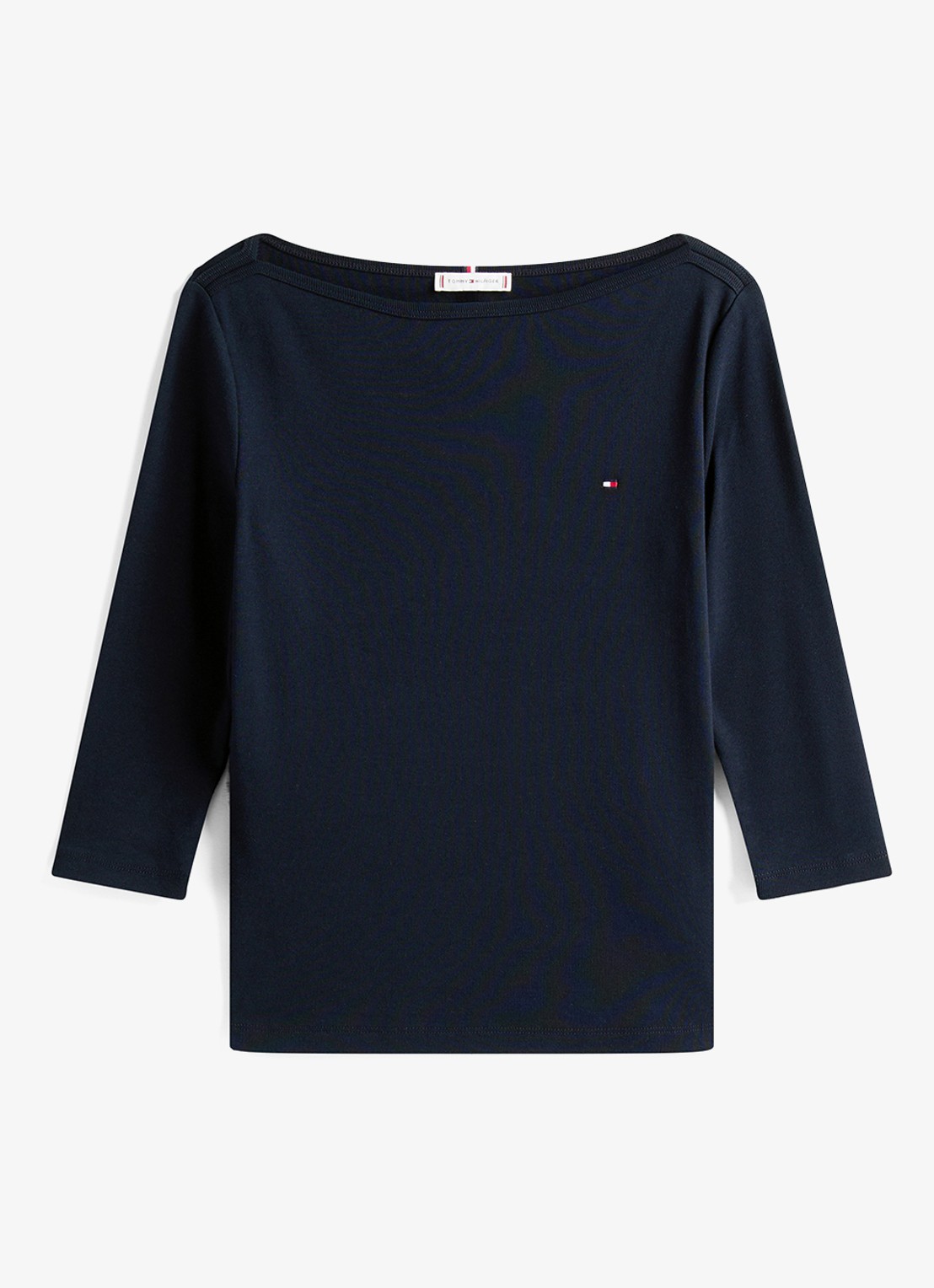 Tommy Hilfiger Cody longsleeve met logoborduring - voorkant donkerblauw