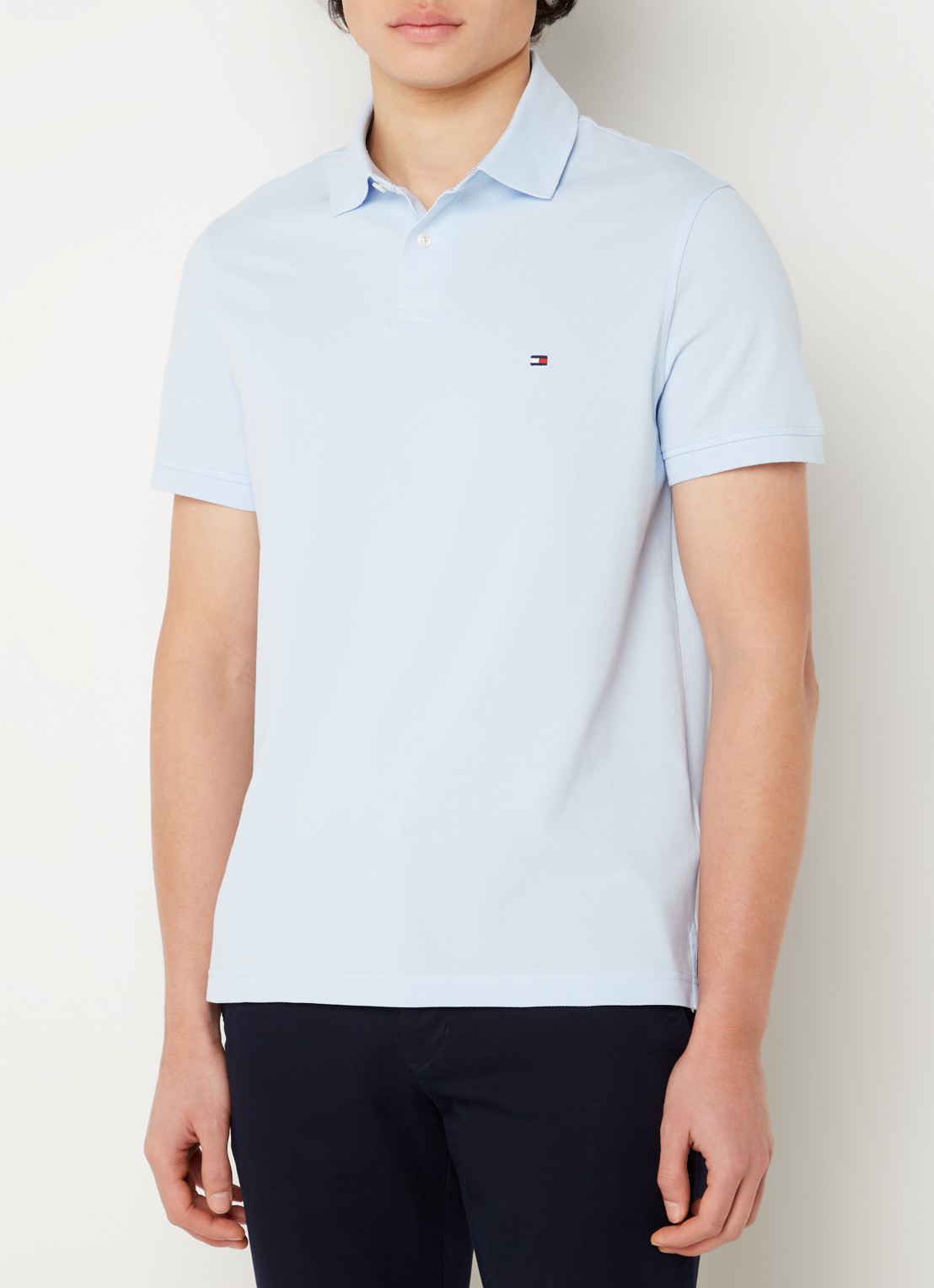 Tommy Hilfiger Core regular fit polo van piqué katoen met logoborduring - detail 2 kingly blue-c1r / blauw