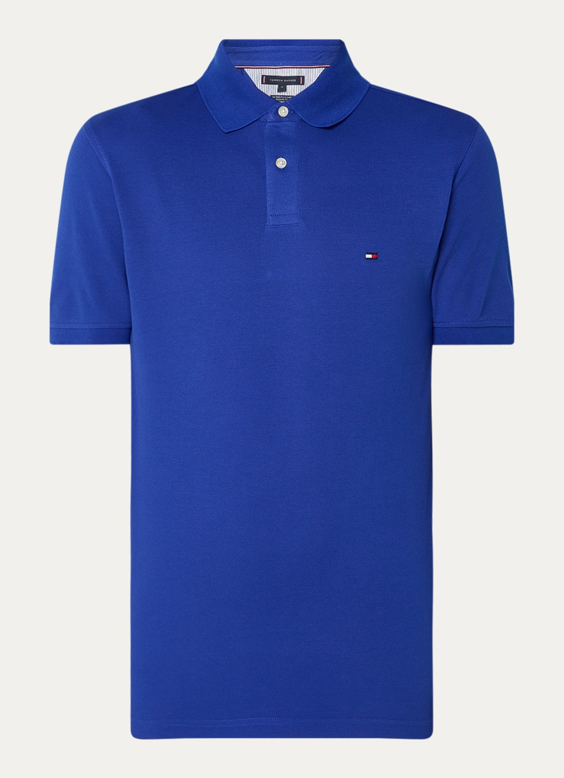 Tommy Hilfiger Core regular fit polo van piqué katoen met logoborduring - voorkant 3 wedge blue-d03 / blauw