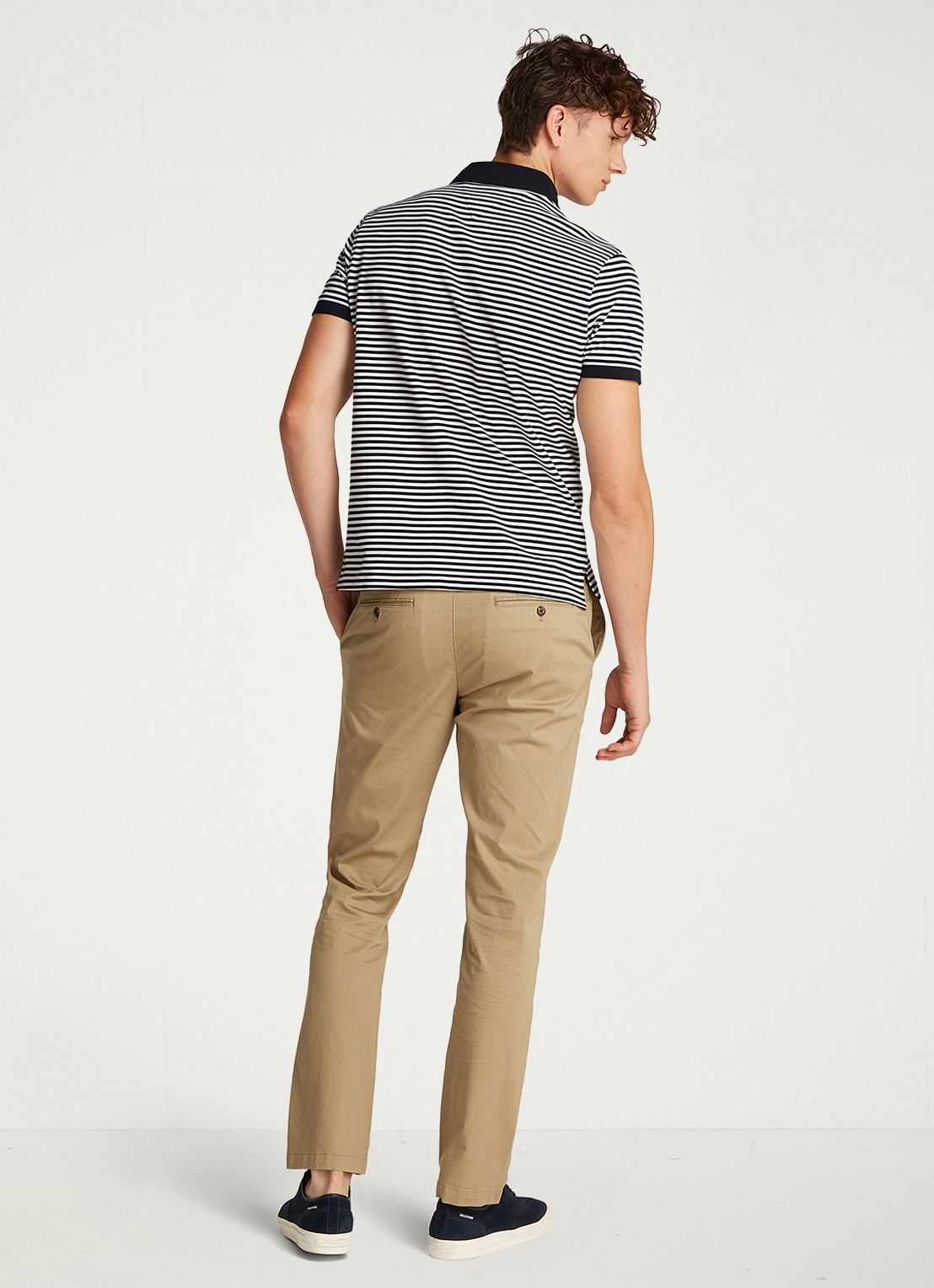 Tommy Hilfiger Core regular fit polo van piqué katoen met logoborduring - achterkant desert sky / white-0a4