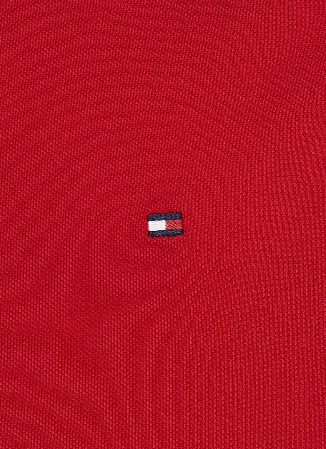 Tommy Hilfiger Core regular fit polo van piqué katoen met logoborduring - detail 6 primary red-xlg / rood