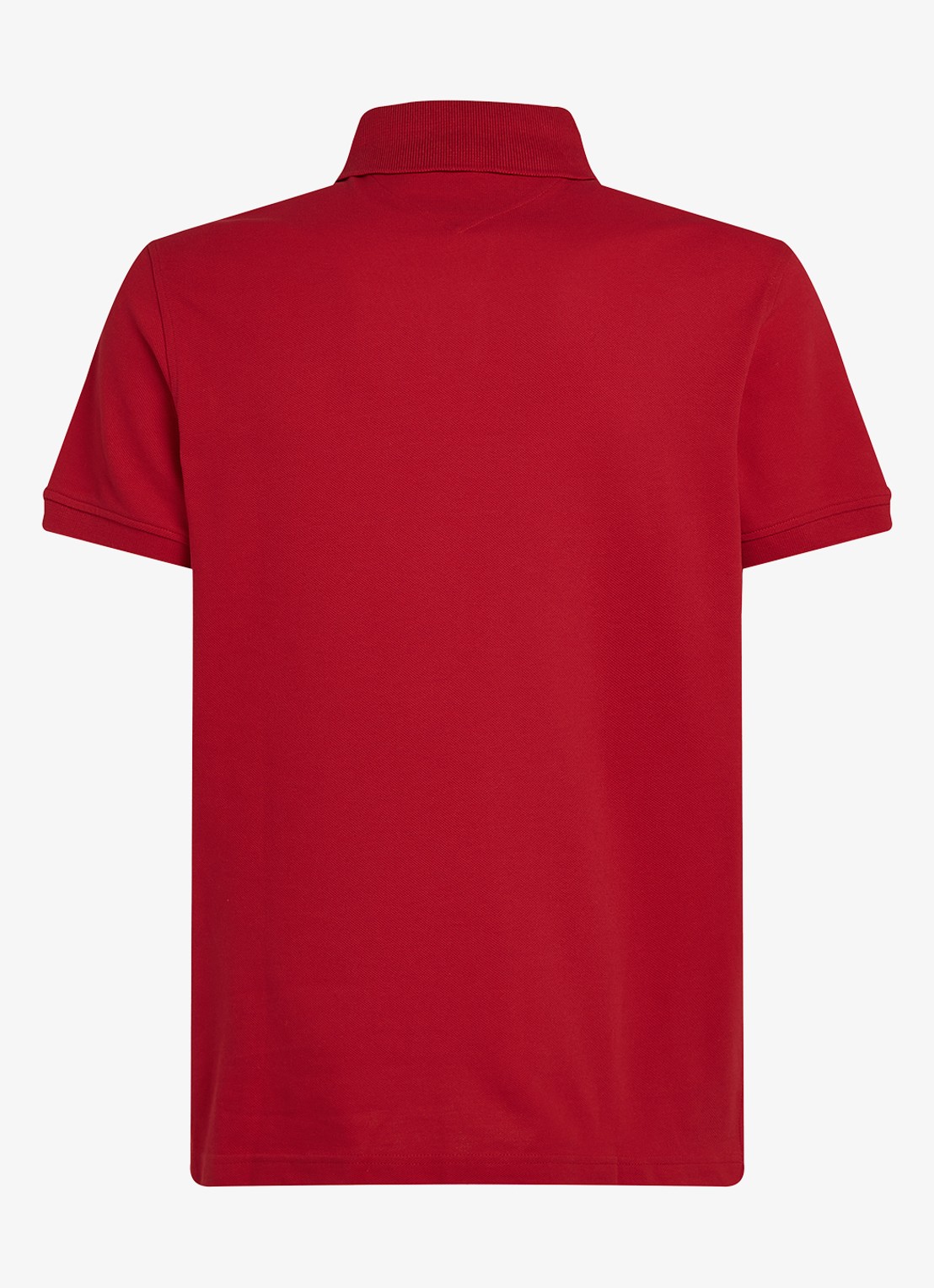 Tommy Hilfiger Core regular fit polo van piqué katoen met logoborduring - voorkant 9 primary red-xlg / rood