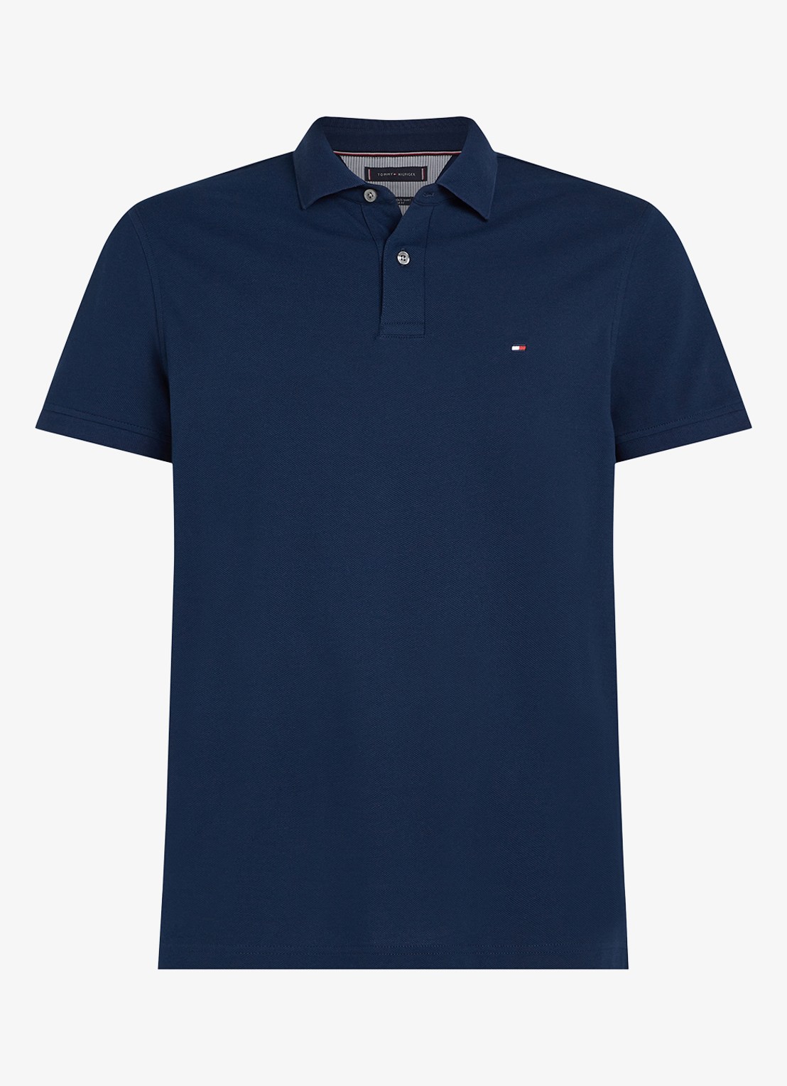 Tommy Hilfiger Core regular fit polo van piqué katoen met logoborduring - voorkant 4 night sky-daf / blauw