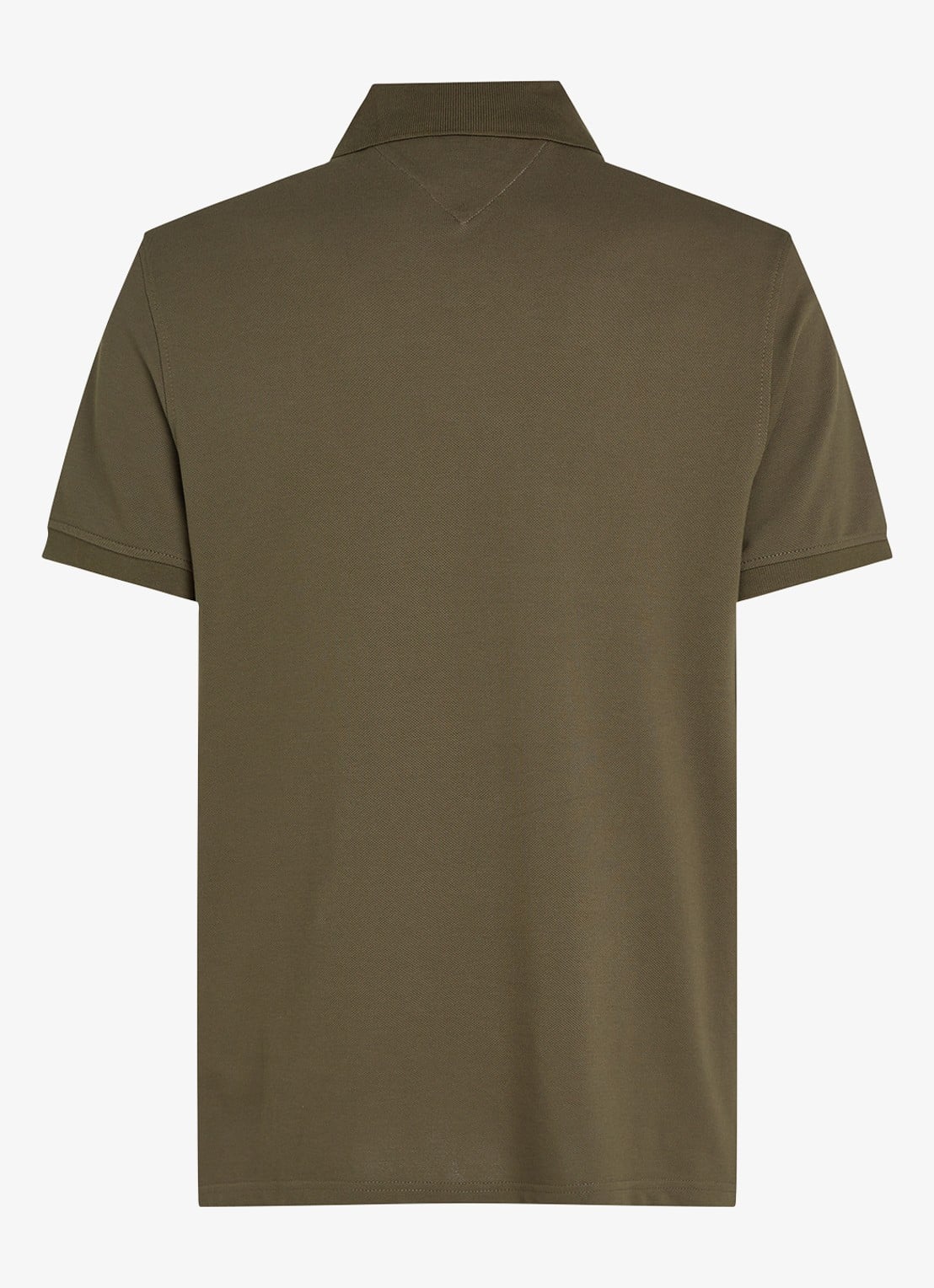 Tommy Hilfiger Core regular fit polo van piqué katoen met logoborduring - detail 5 platinum olive-rbn / groen