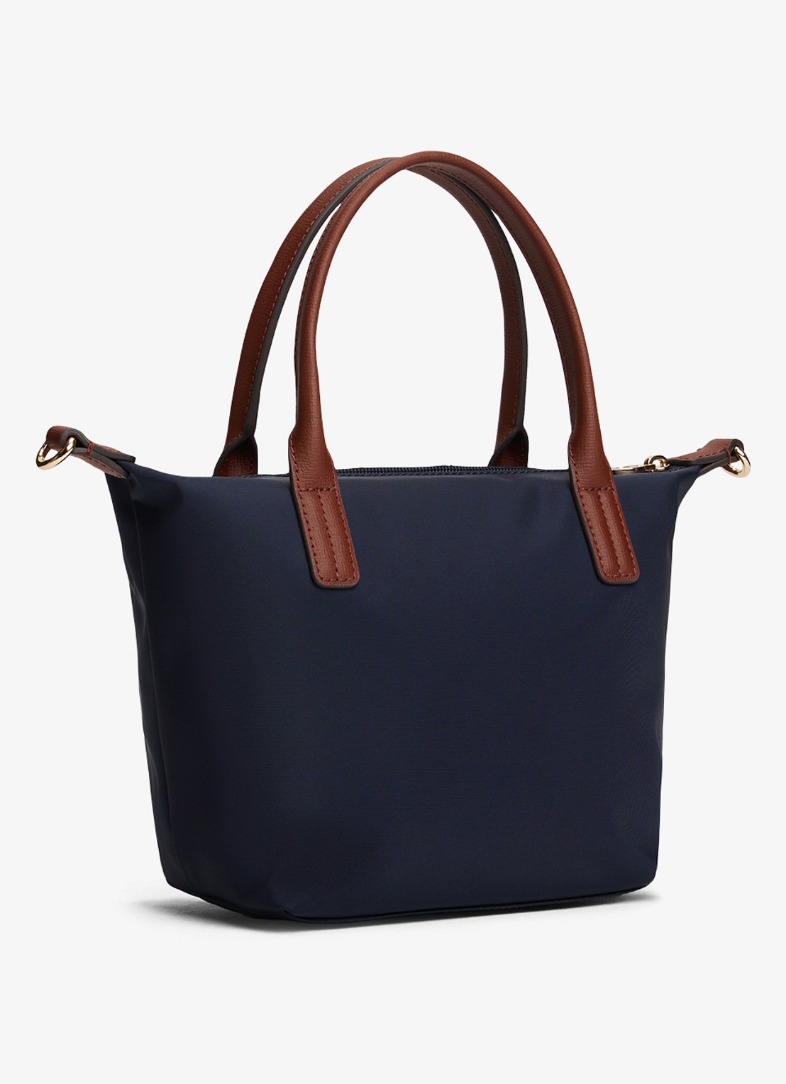 Tommy Hilfiger Corporate tot shopper met logo - achterkant 5 donkerblauw