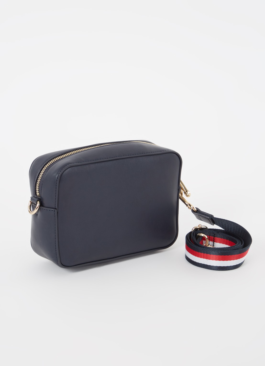 Tommy Hilfiger Crossbodytas met logo - achterkant 4 donkerblauw