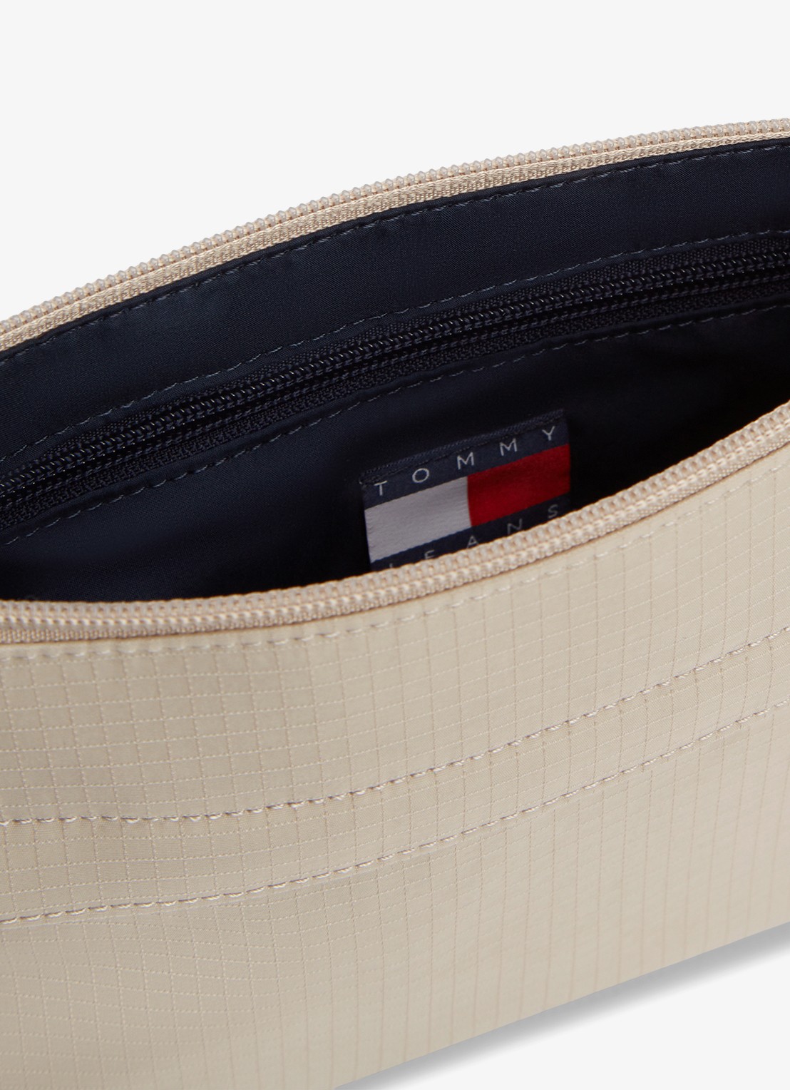 Tommy Hilfiger Crossbodytas met logo - detail 2 beige