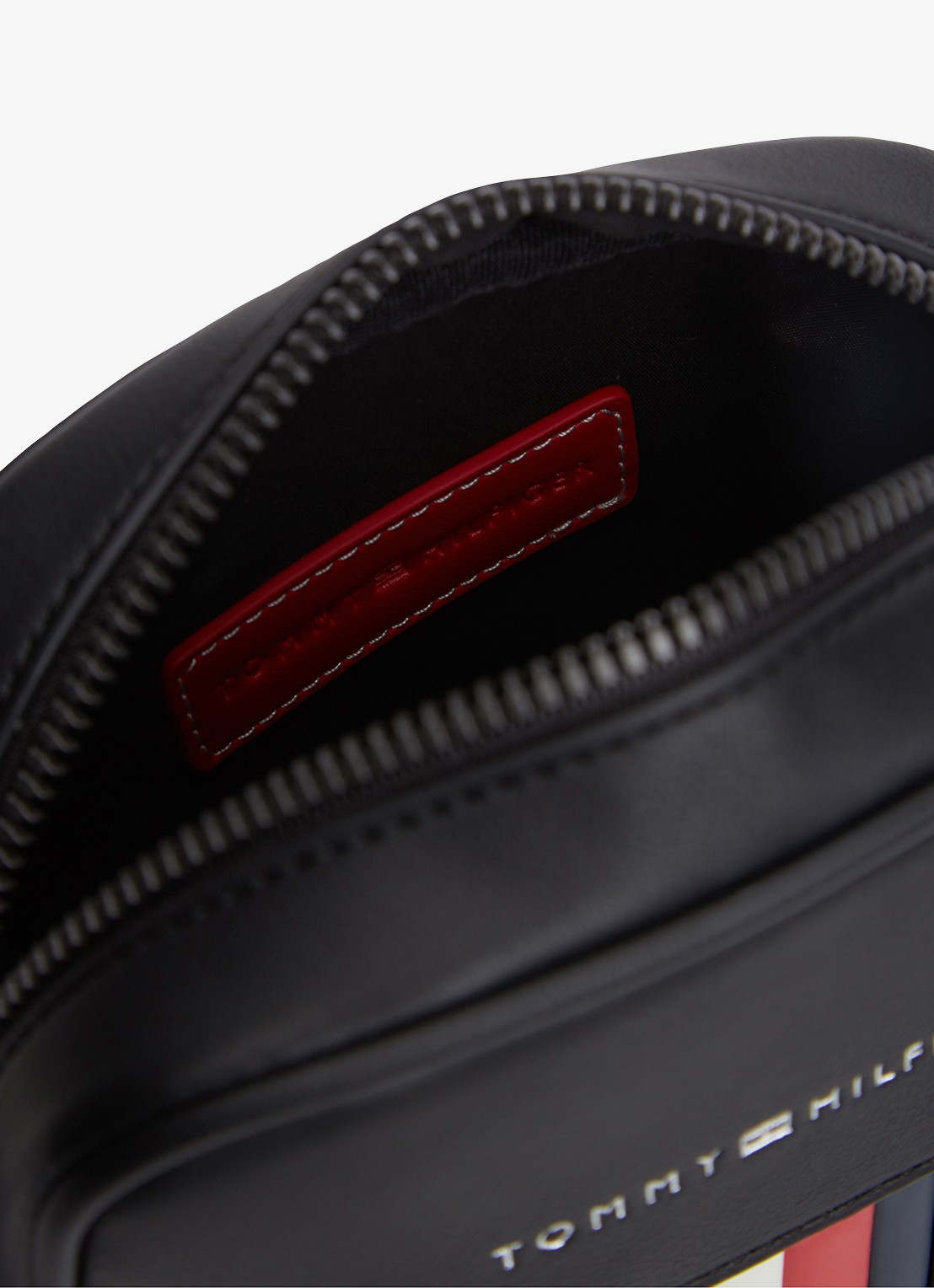Tommy Hilfiger Crossbodytas met logo - detail 3 diepzwart