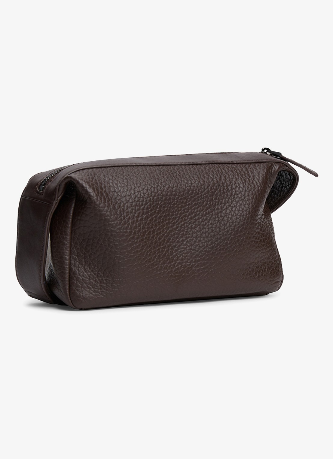 Tommy Hilfiger Crossbodytas met logo - achterkant donkerbruin