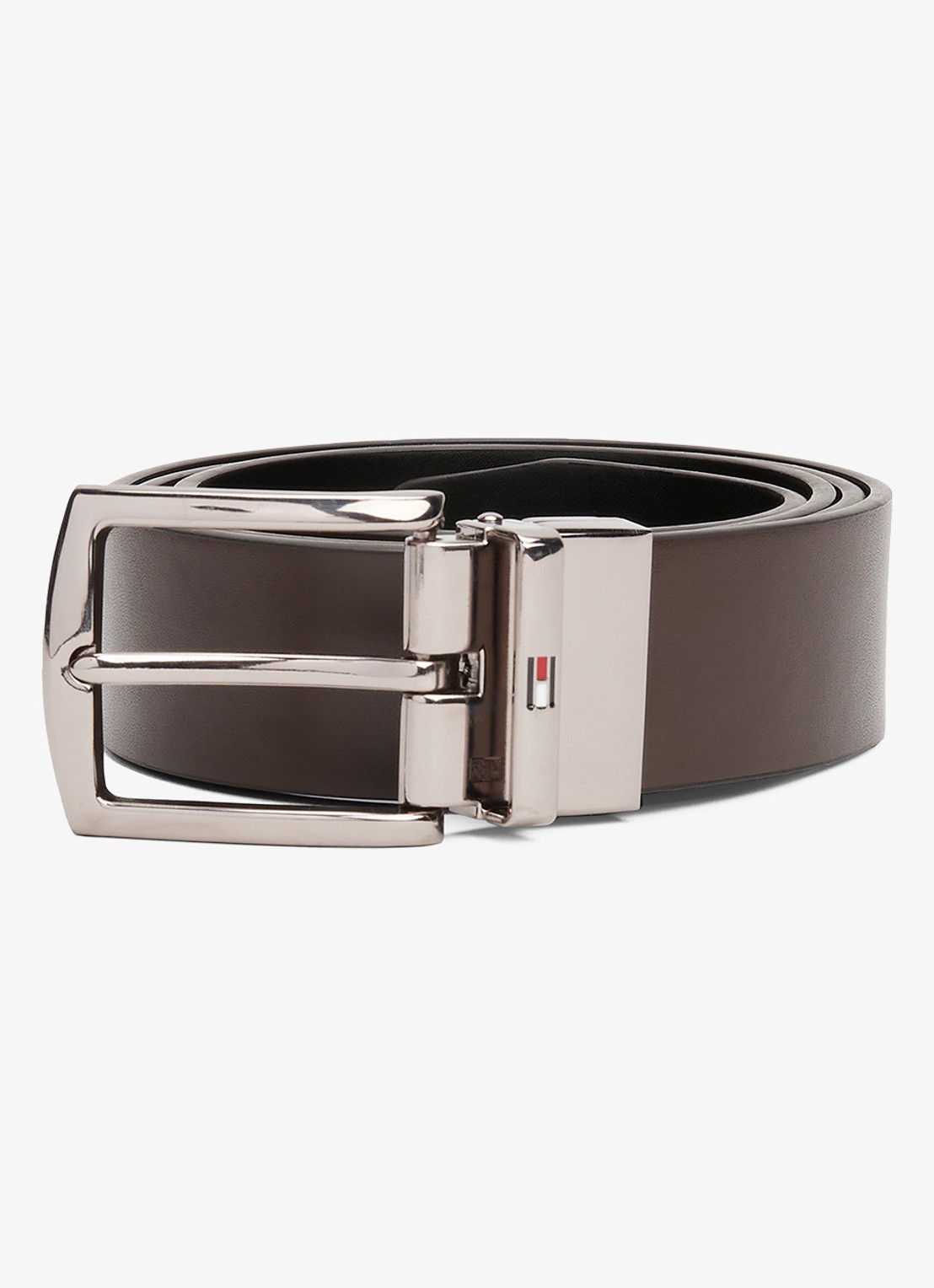 Tommy Hilfiger Denton reversible riem van leer - detail 8 zwart