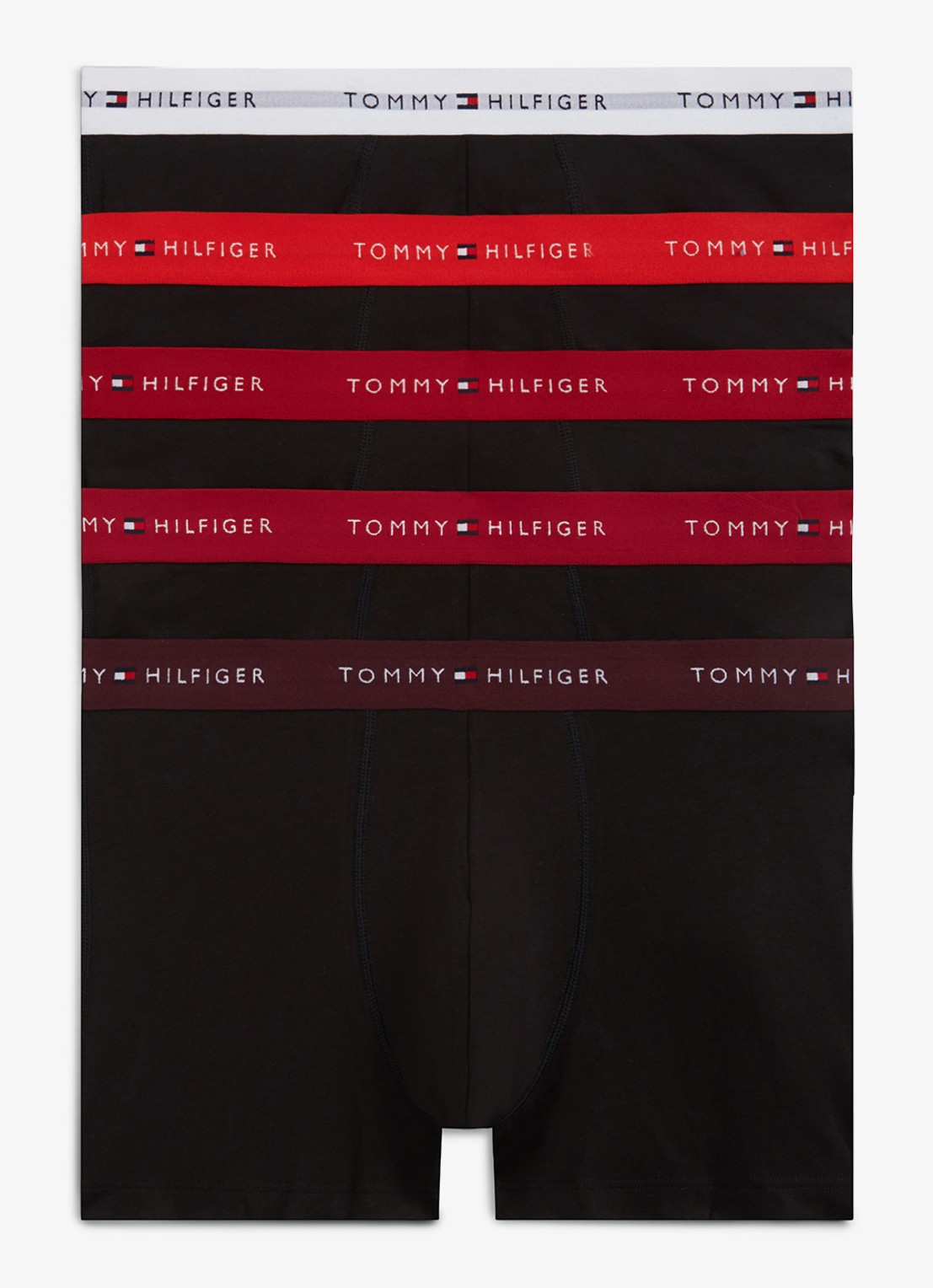 Tommy Hilfiger Denton reversible riem van leer - voorkant zwart