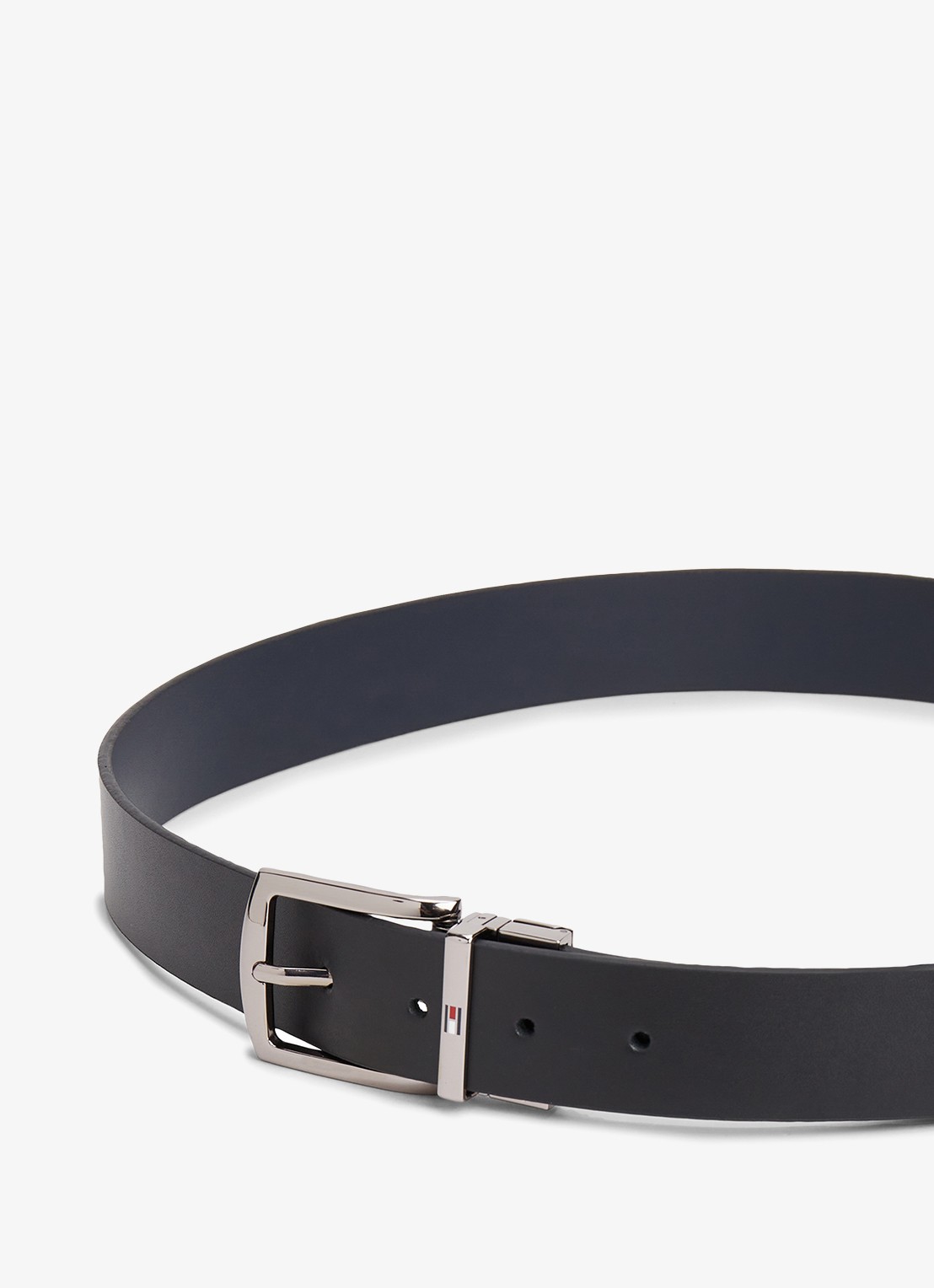 Tommy Hilfiger Denton reversible riem van leer - detail 7 donkerblauw