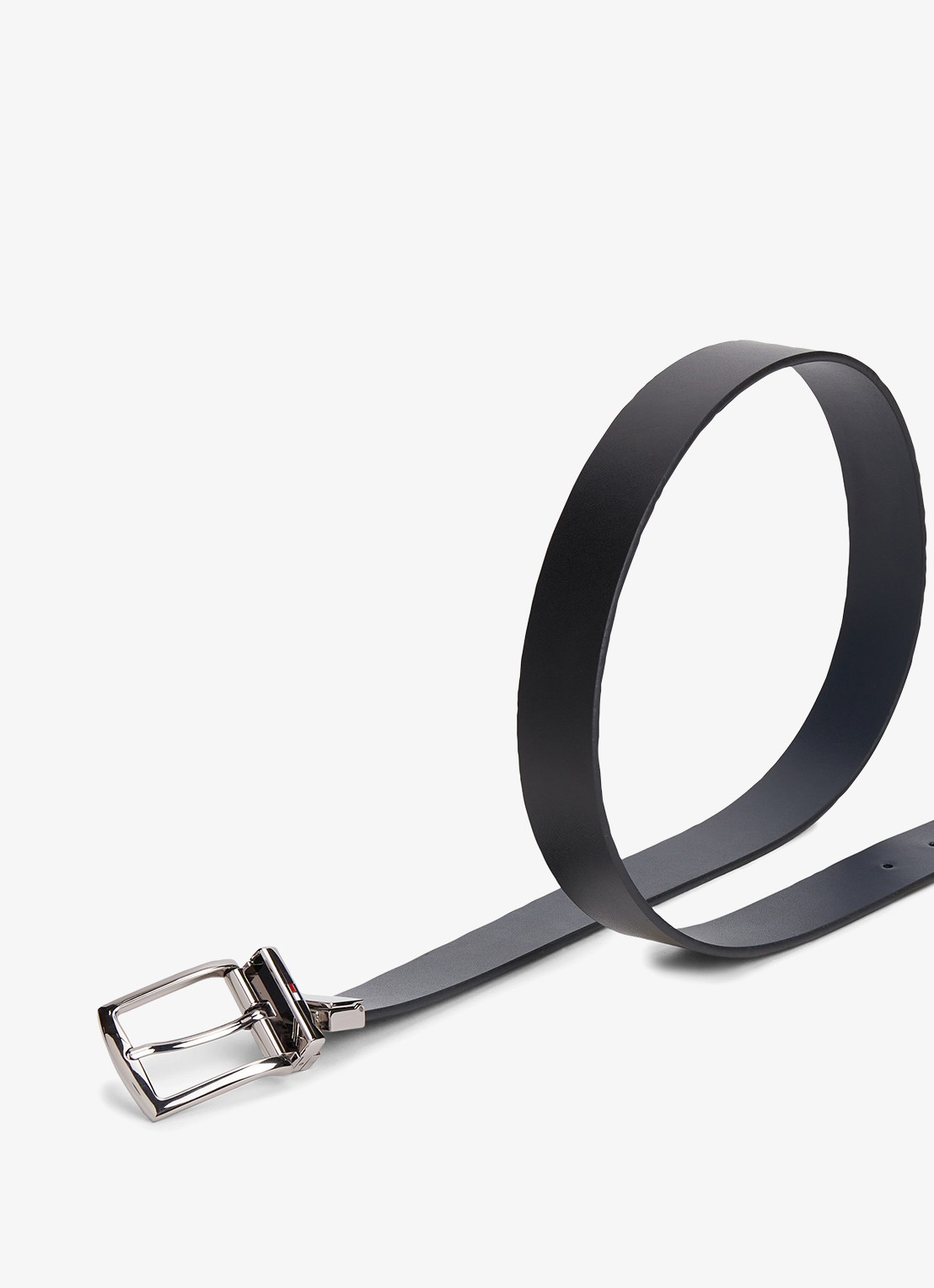 Tommy Hilfiger Denton reversible riem van leer - detail 9 donkerblauw