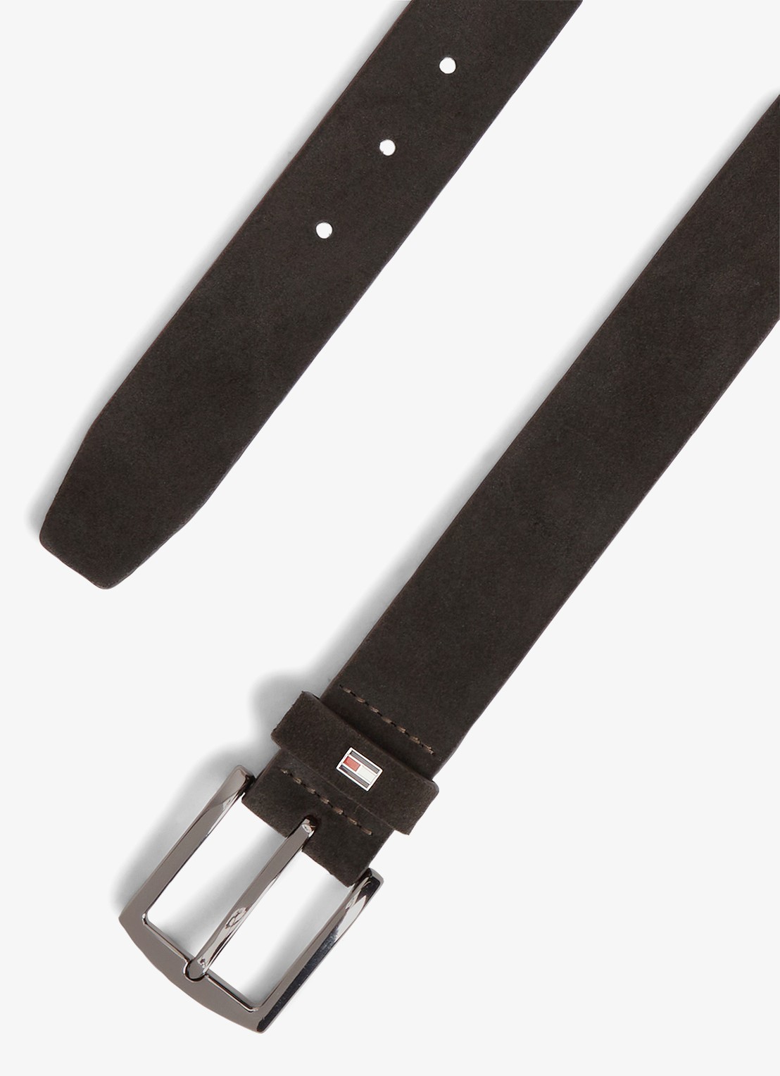 Tommy Hilfiger Denton riem van suède - detail zwart