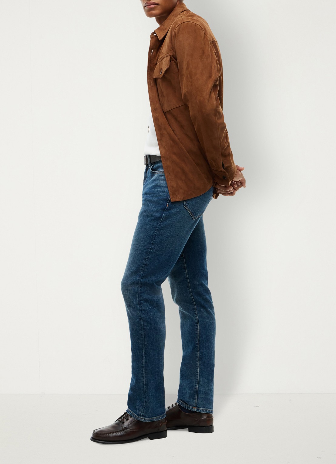 Tommy Hilfiger Denton slim-straight fit jeans met medium wassing - detail 5 indigo