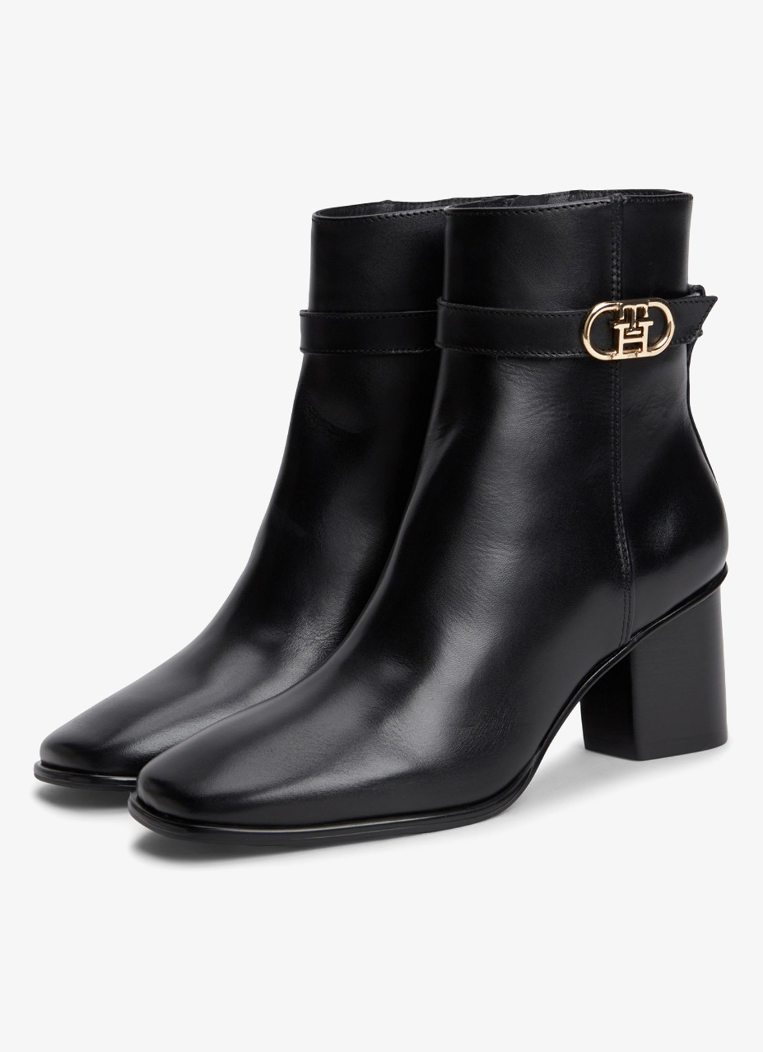 Tommy Hilfiger Enkellaars met logo - detail 2 zwart