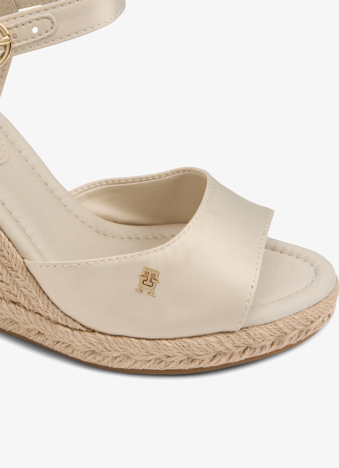 Tommy Hilfiger Espadrille met hak - detail 6 beige