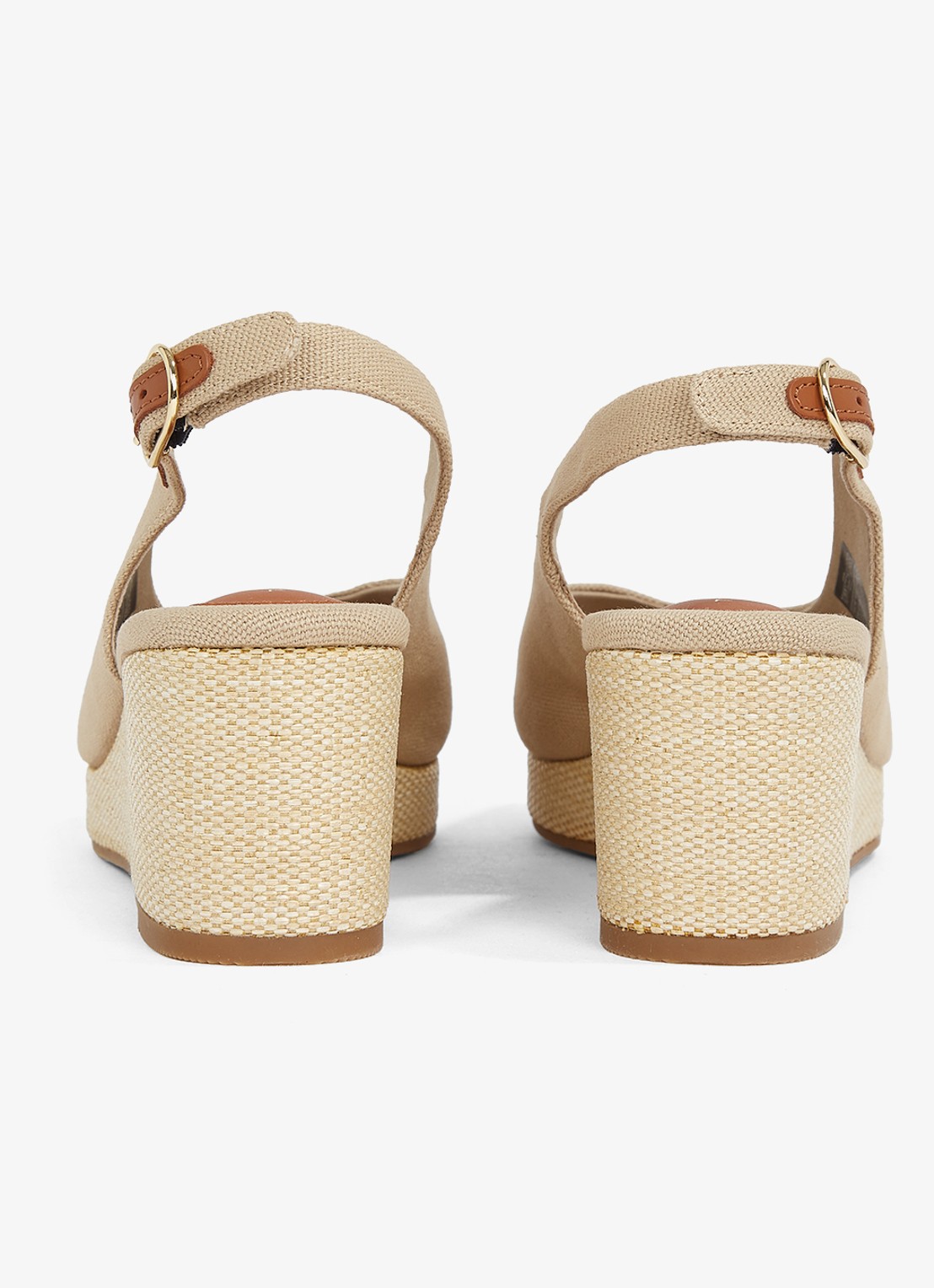 Tommy Hilfiger Espadrille met logo - achterkant 6 beige