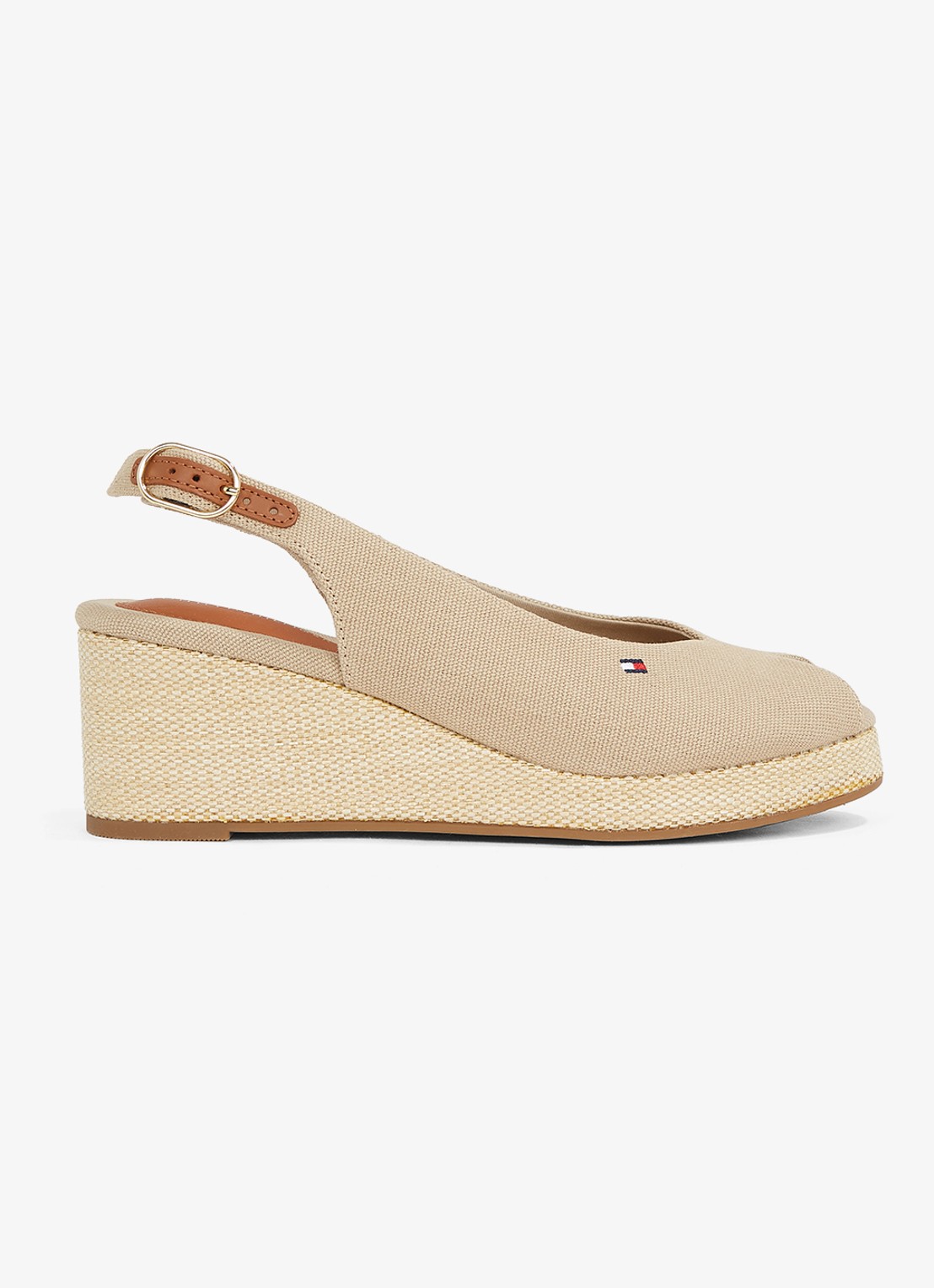 Tommy Hilfiger Espadrille met logo - detail 5 beige