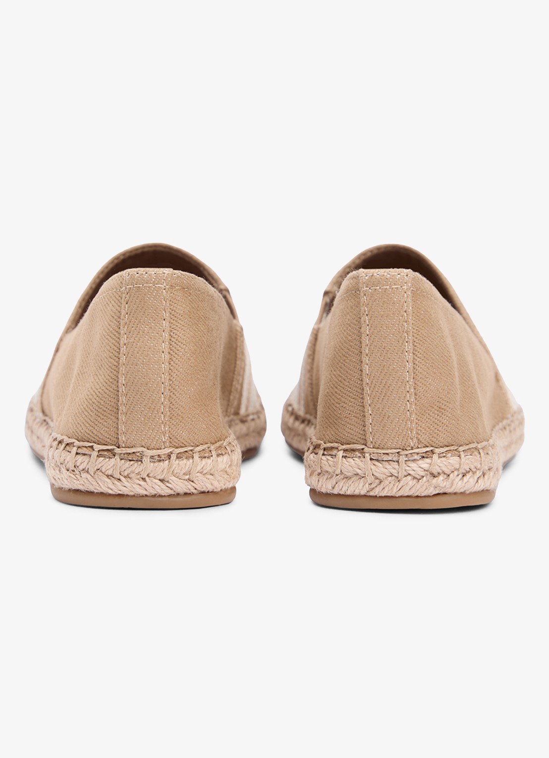 Tommy Hilfiger Espadrille van canvas met logo - achterkant 6 bruin