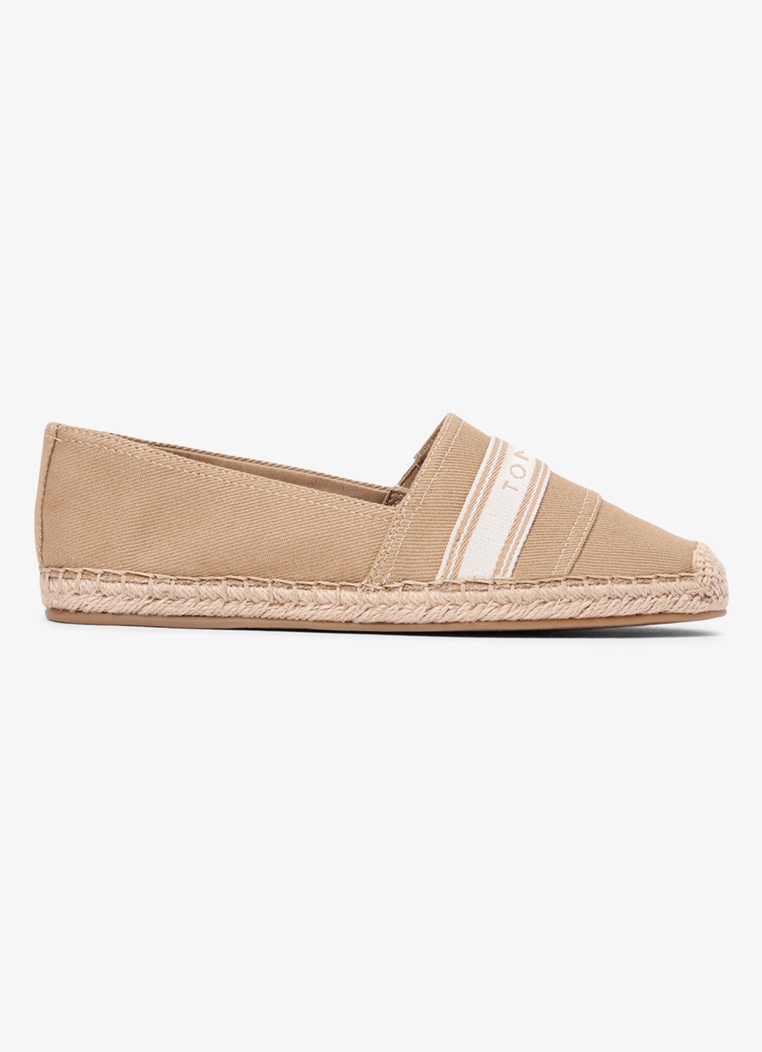 Tommy Hilfiger Espadrille van canvas met logo - detail 4 bruin