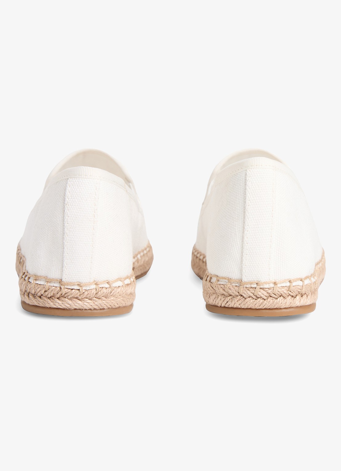 Tommy Hilfiger Espadrille van katoen - achterkant 5 gebroken wit