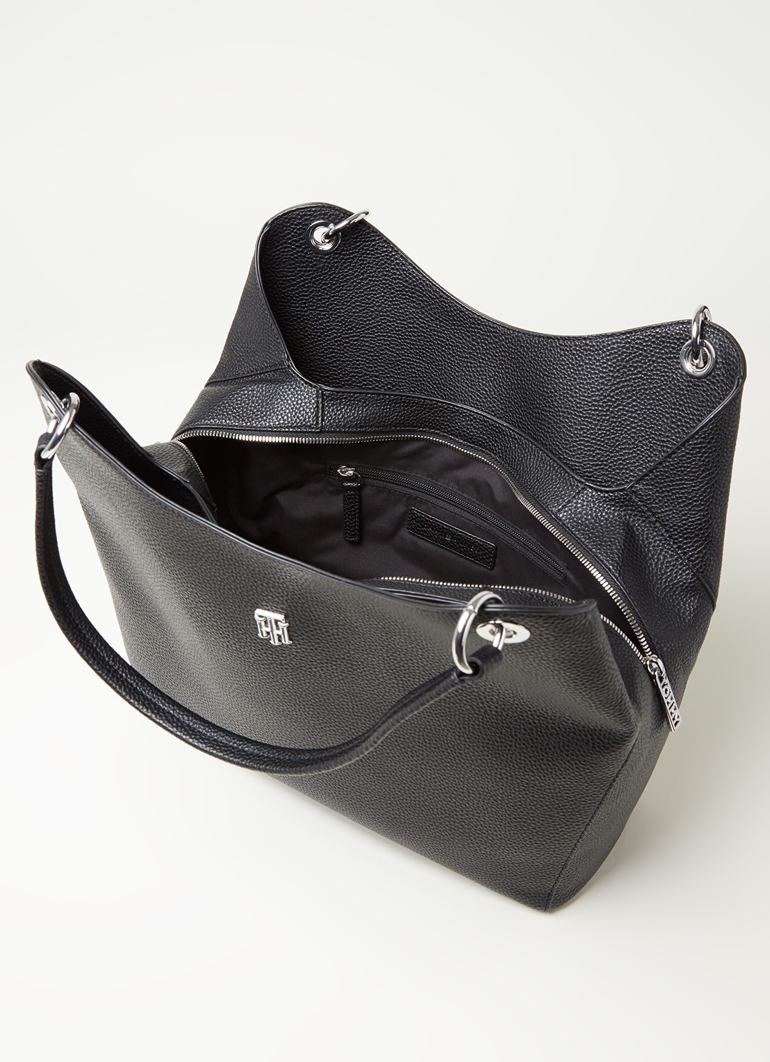 Tommy Hilfiger Essence schoudertas met logo - detail 3 zwart