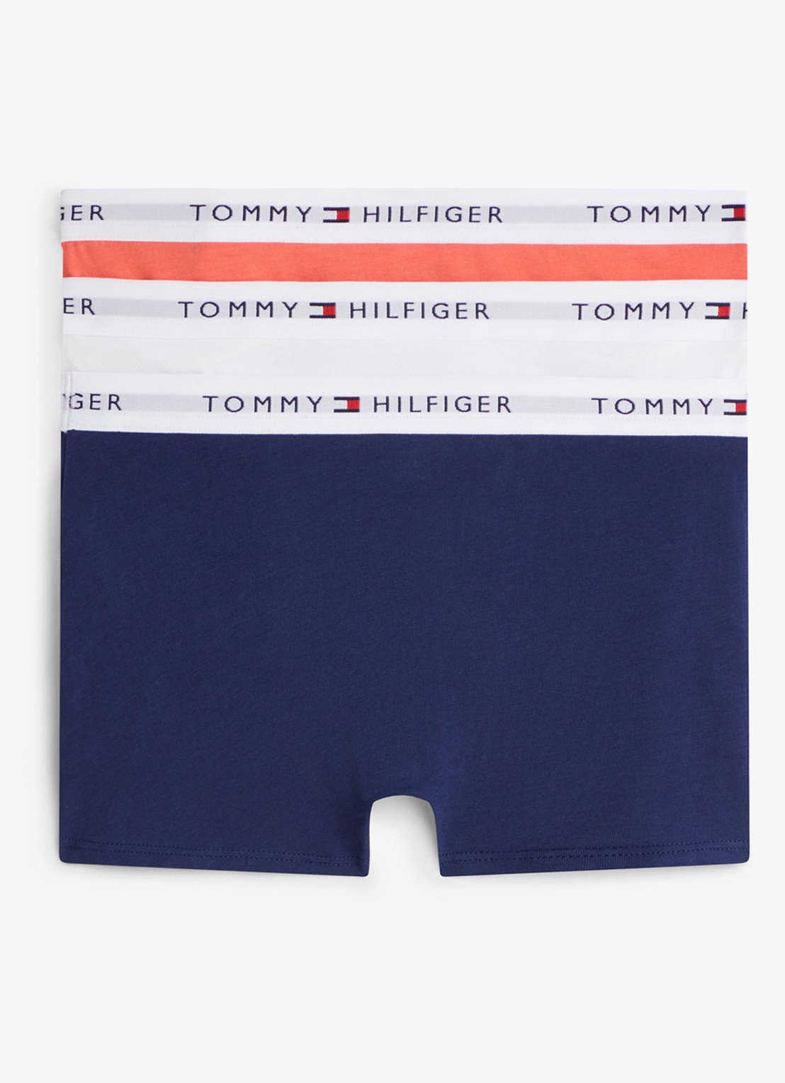 Tommy Hilfiger Essential boxershorts met logoband 3-pack - achterkant 2 donkerblauw