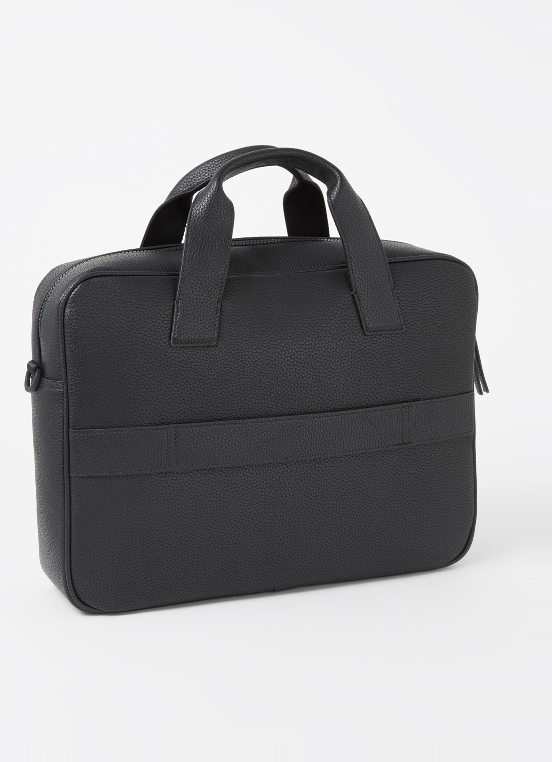 Tommy Hilfiger Essential businesstas met 15 inch laptopvak - achterkant 2 zwart