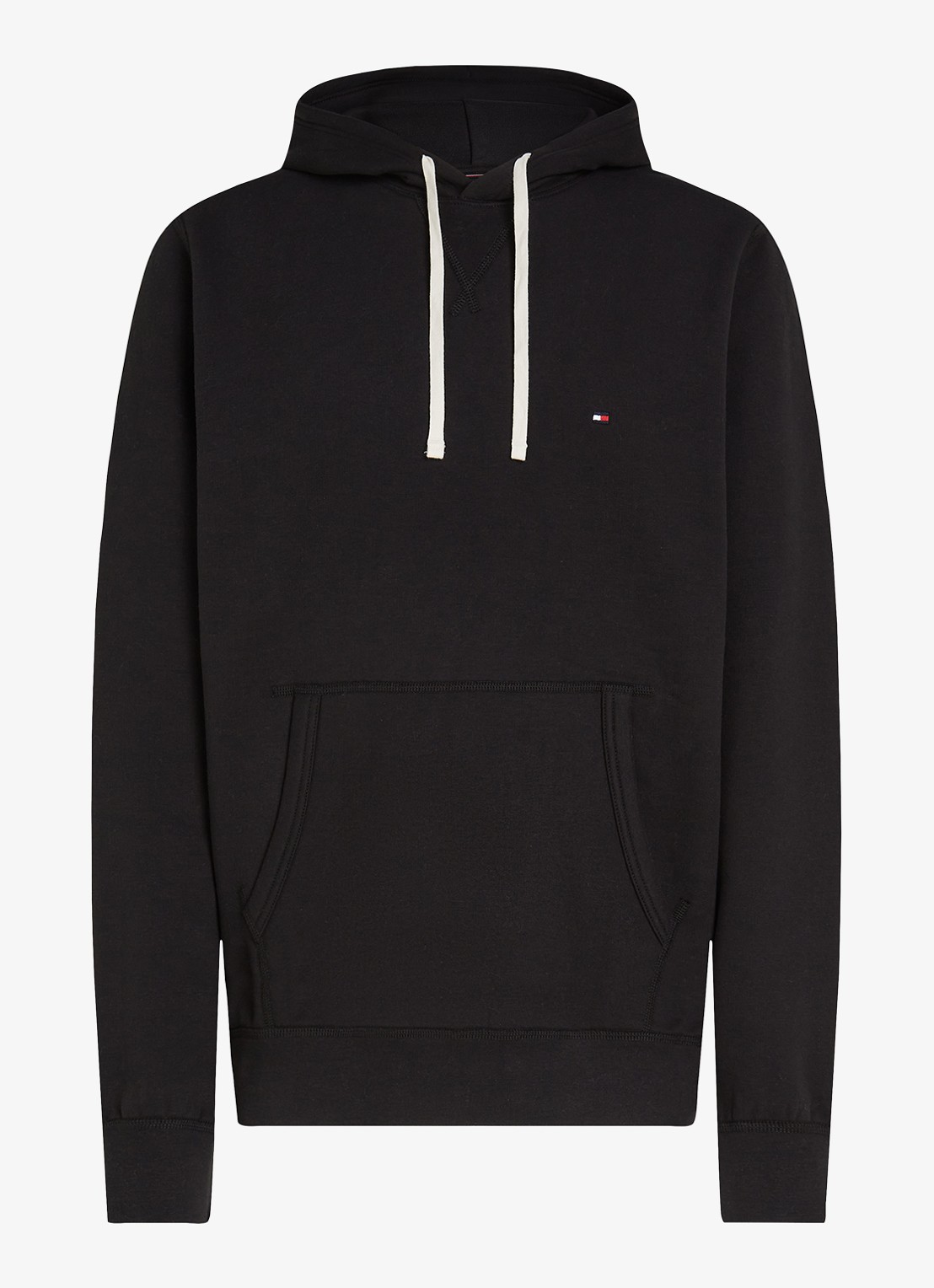 Tommy Hilfiger Essential hoodie met logoborduring - voorkant 5 zwart