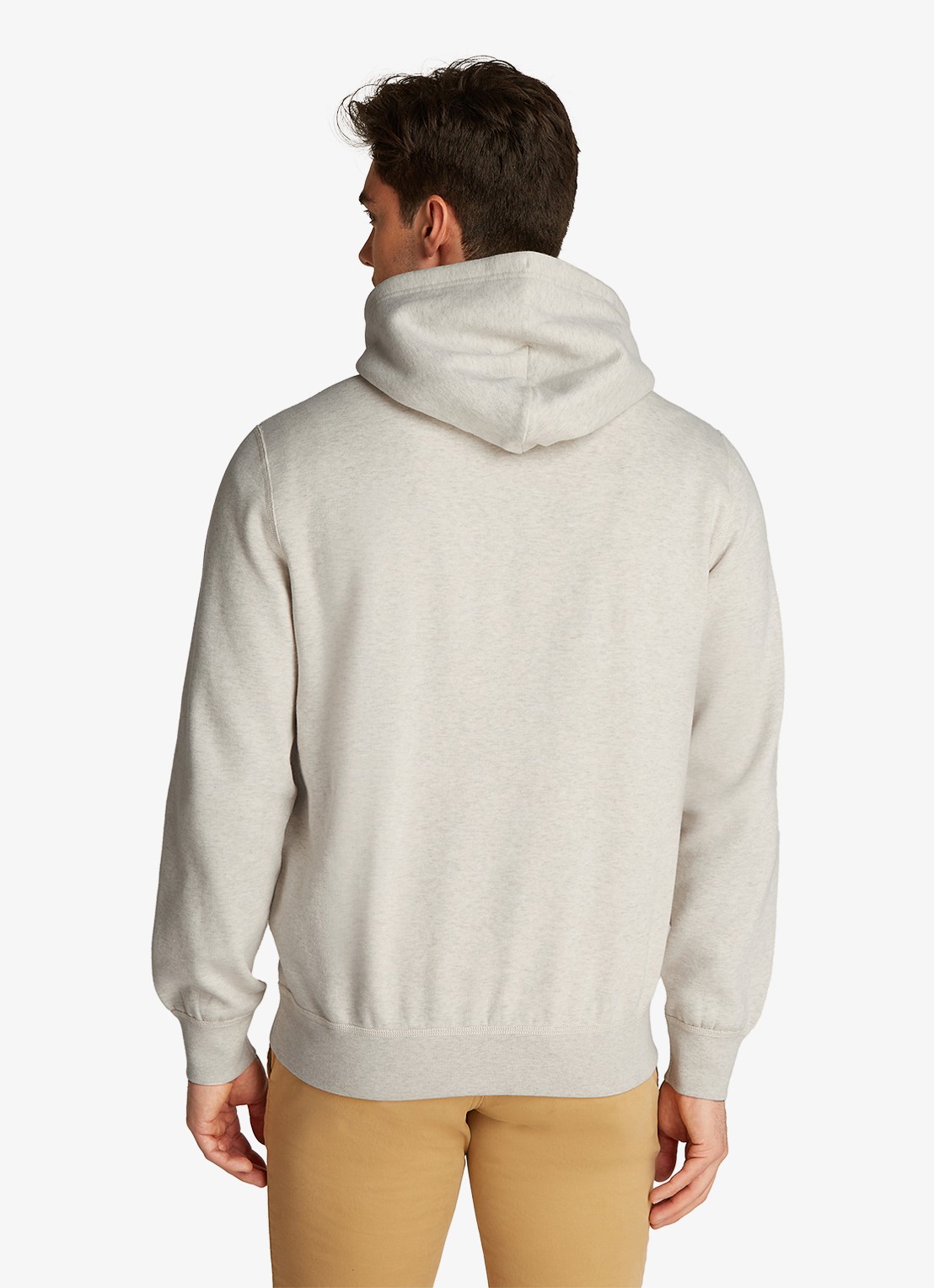 Tommy Hilfiger Essential hoodie met logoborduring - achterkant 3 beige