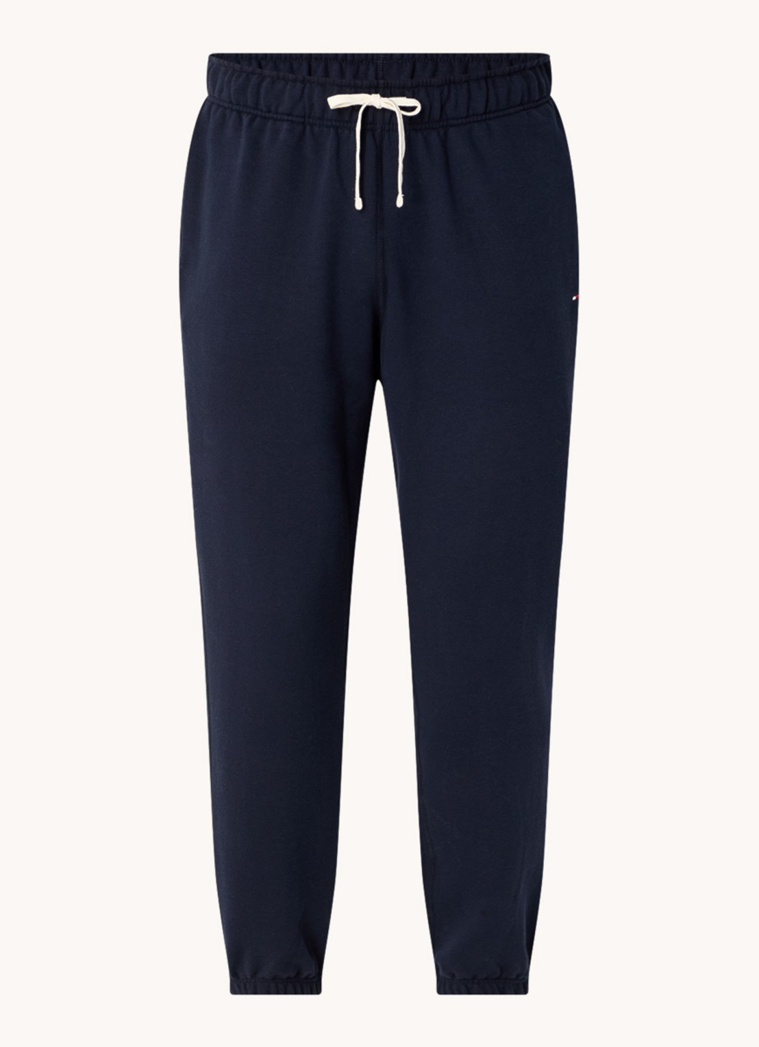 Tommy Hilfiger Essential joggingbroek met logoborduring - voorkant 4 donkerblauw