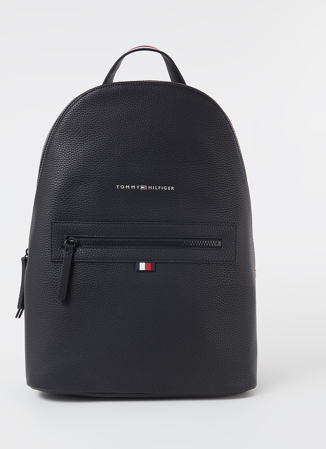 Tommy Hilfiger Essential rugzak met 14 inch laptopvak - voorkant 2 zwart
