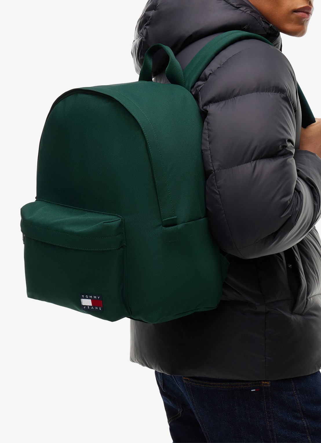 Tommy Hilfiger Essential rugzak met logo - detail 2 elegant green-mcd / groen