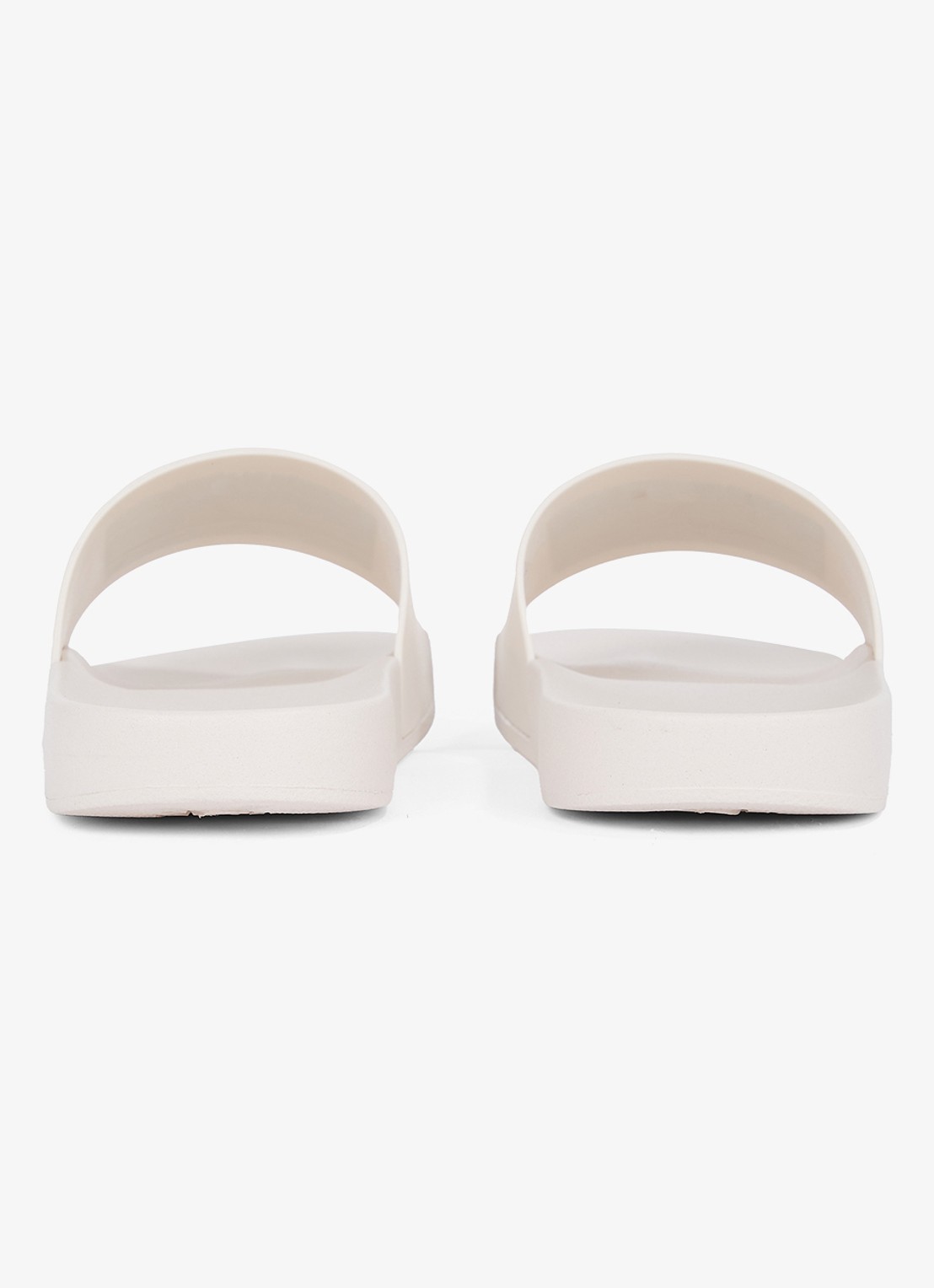 Tommy Hilfiger Essential slipper met logo - achterkant 3 beige
