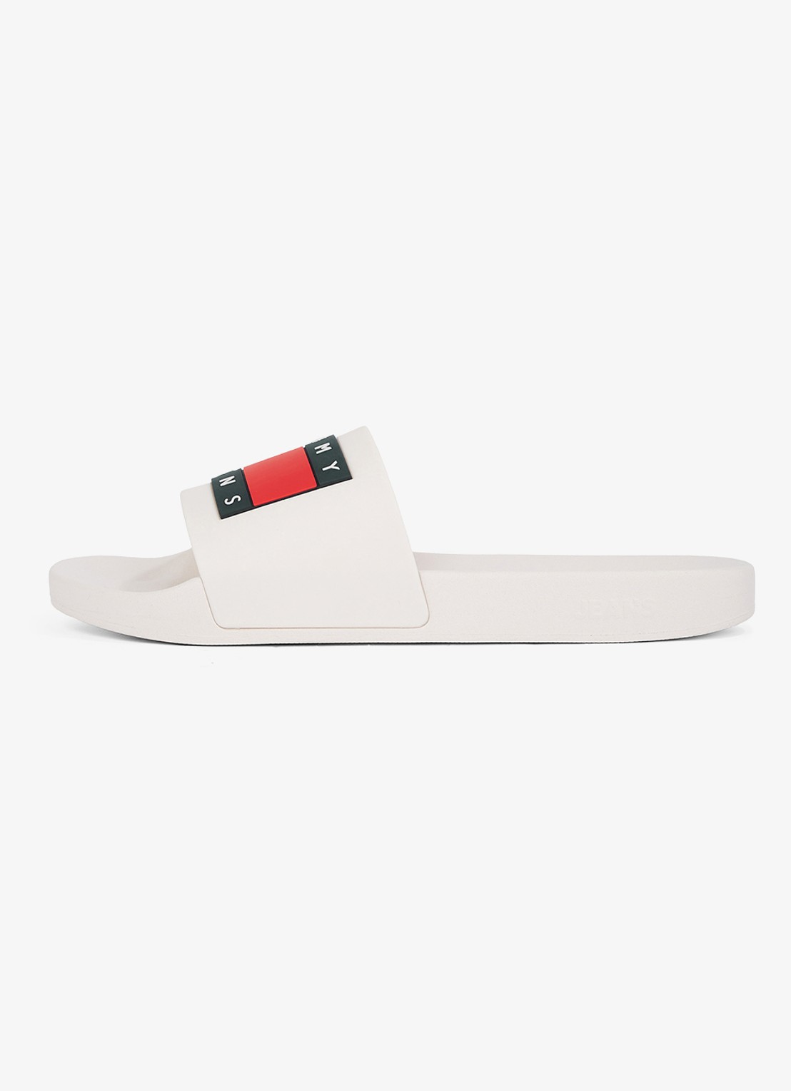 Tommy Hilfiger Essential slipper met logo - detail 6 beige